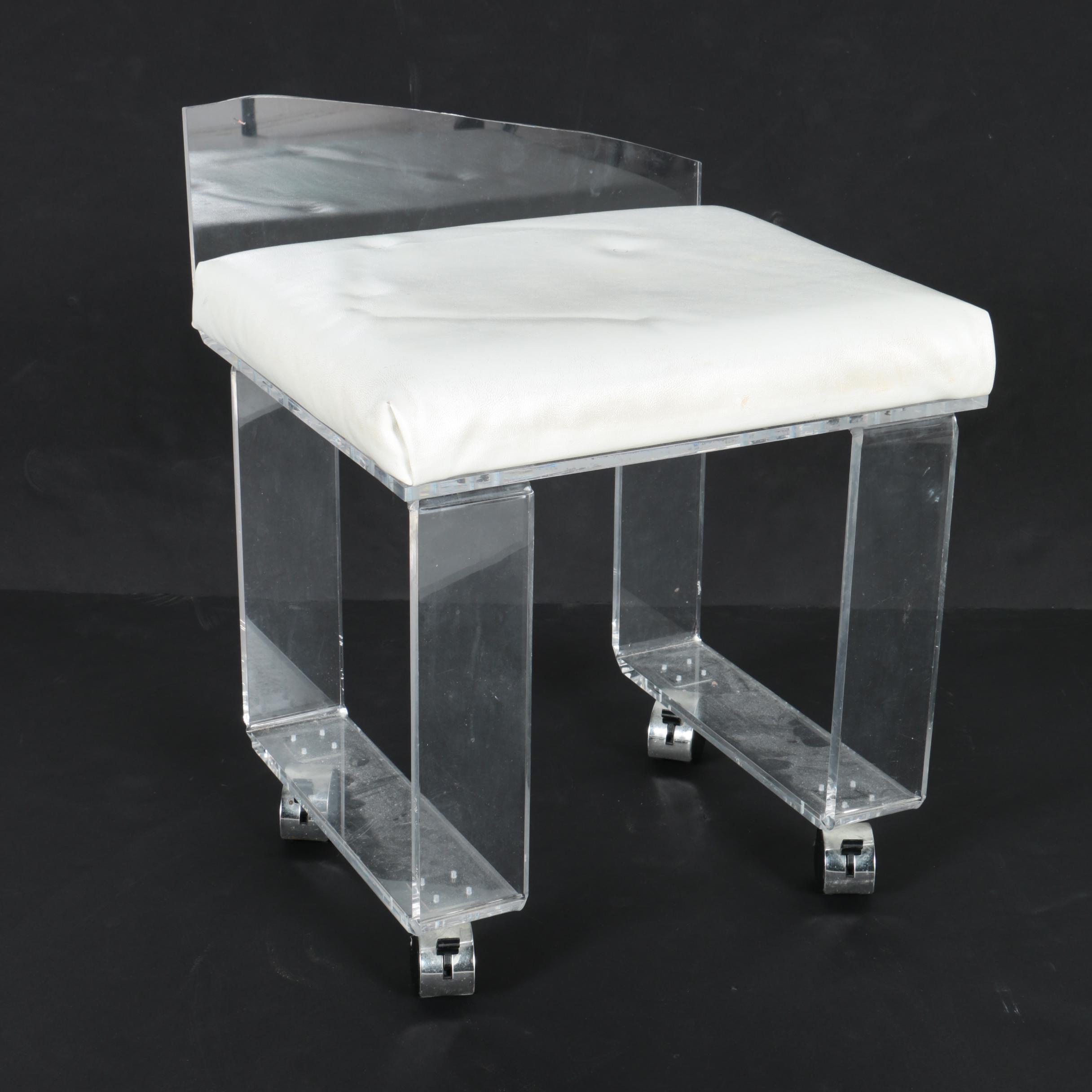 Modern Lucite Stool