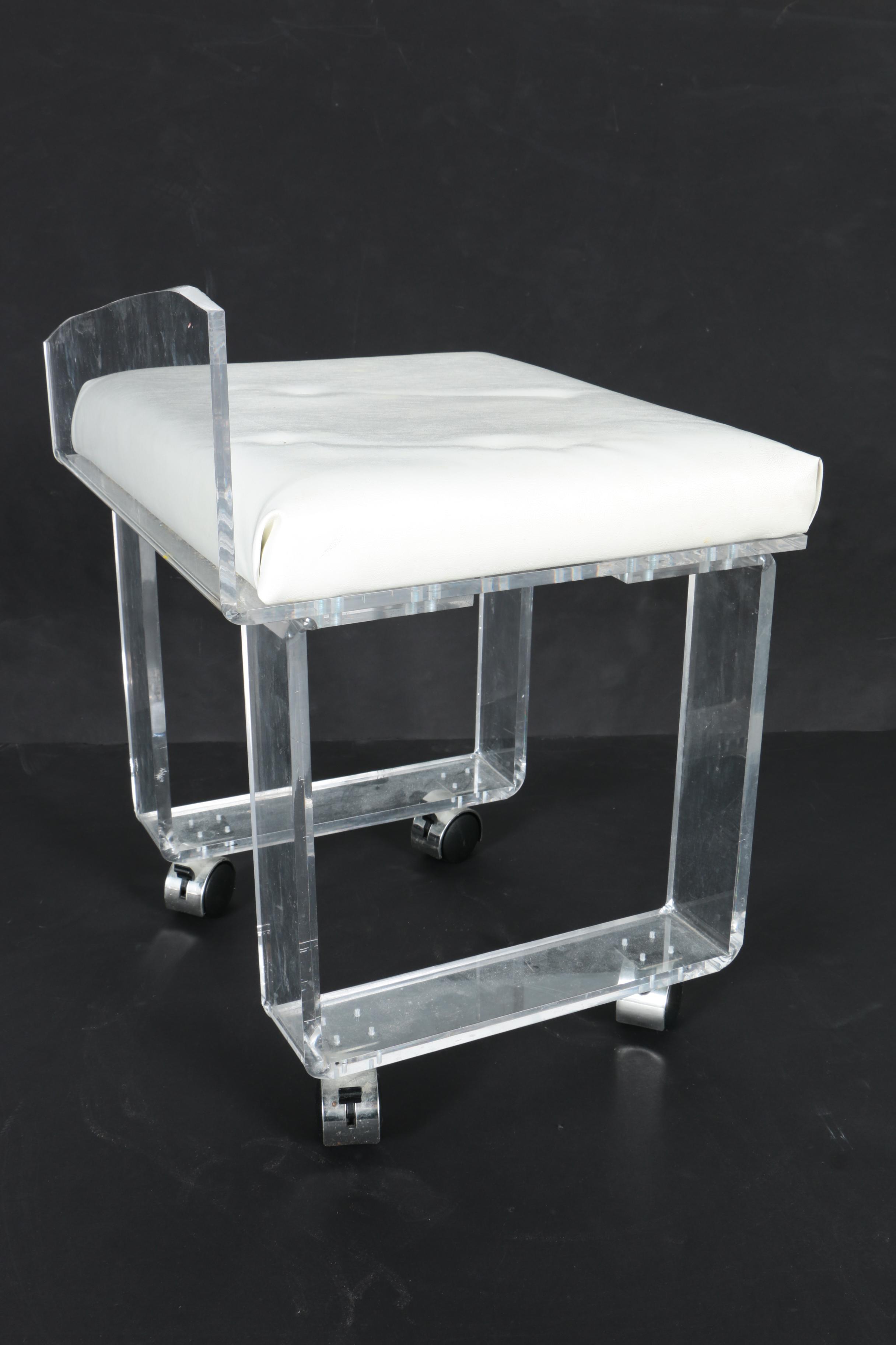 Modern Lucite Stool