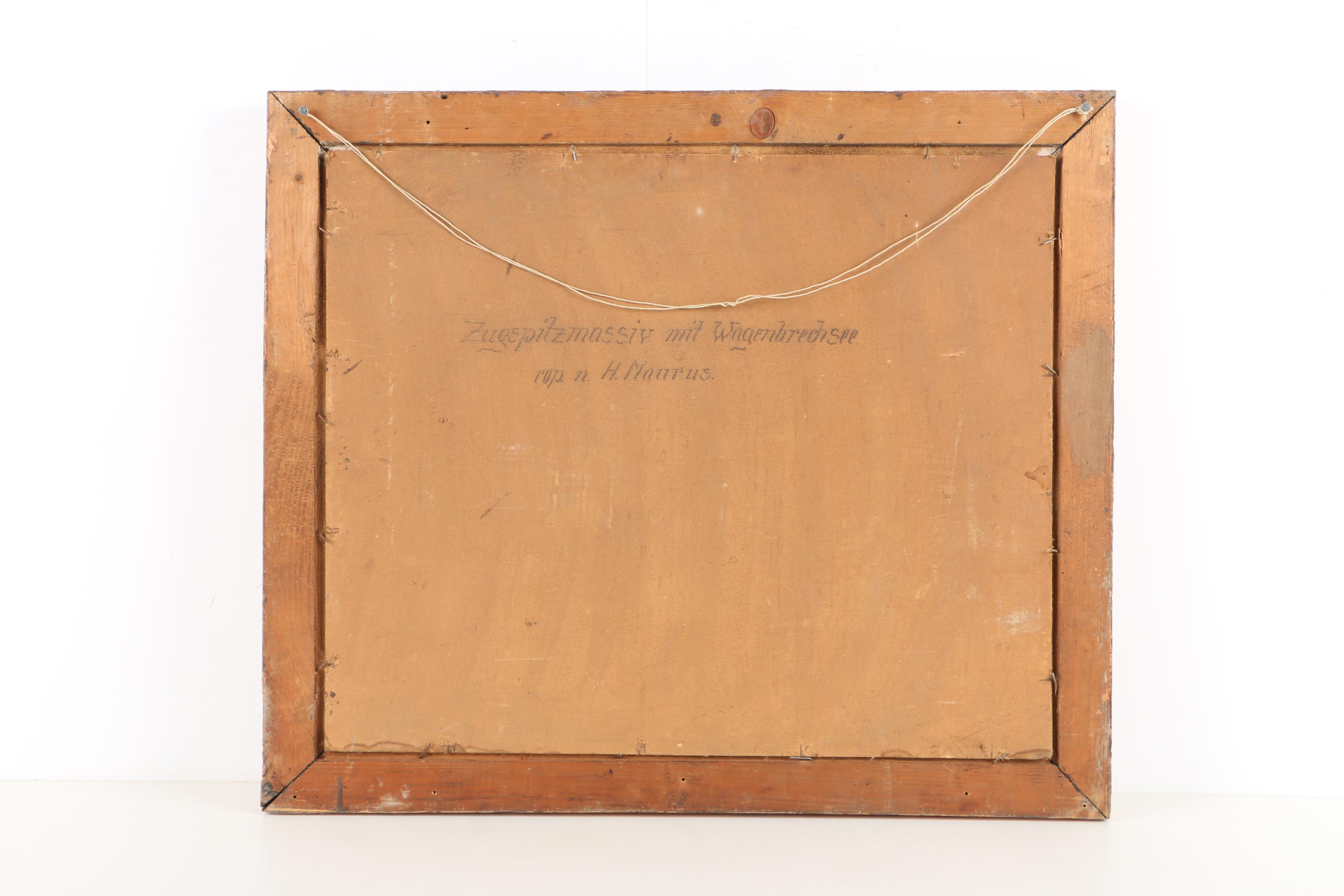 K. Steinmann Oil Painting of a Mountain Landscape on Board