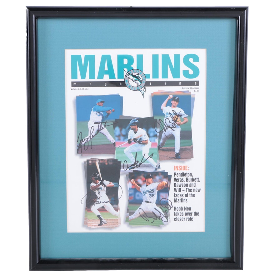 Marlins Magazine Autographed Cover Featuring Andre Dawson