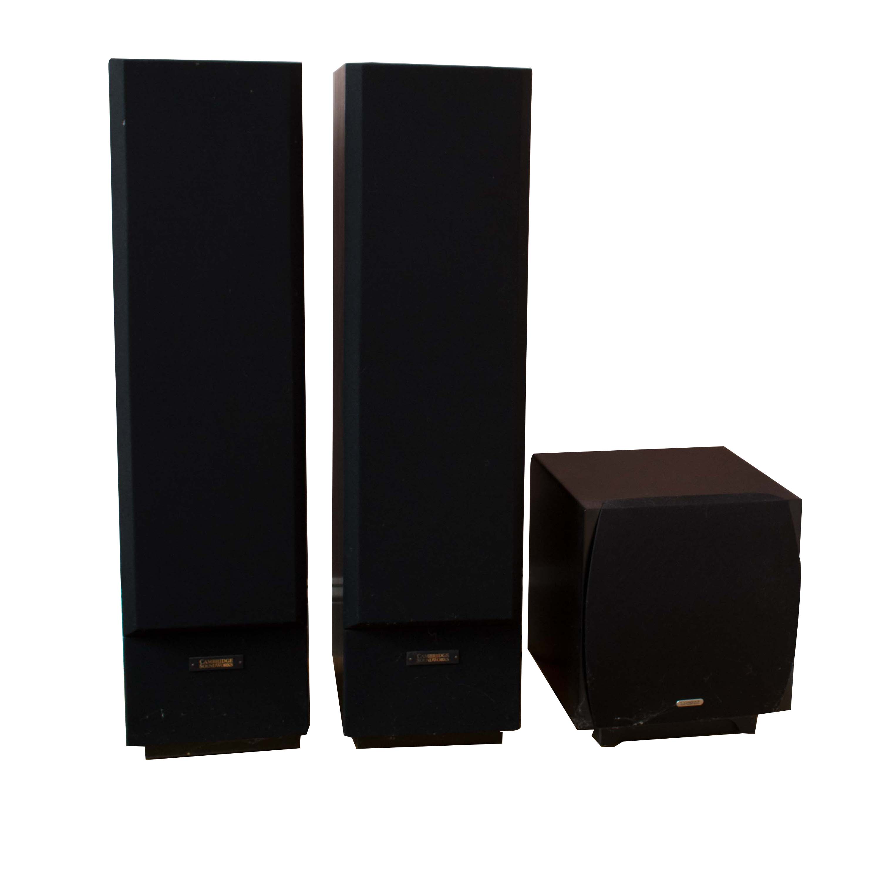 Cambridge Sound Works Tower II Speakers by Henry Kloss & Sub Woofer