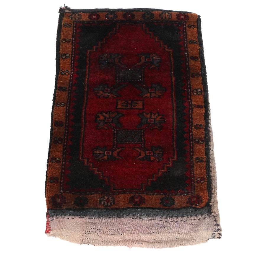 Hand-Knotted Tribal Wool Storage Bag