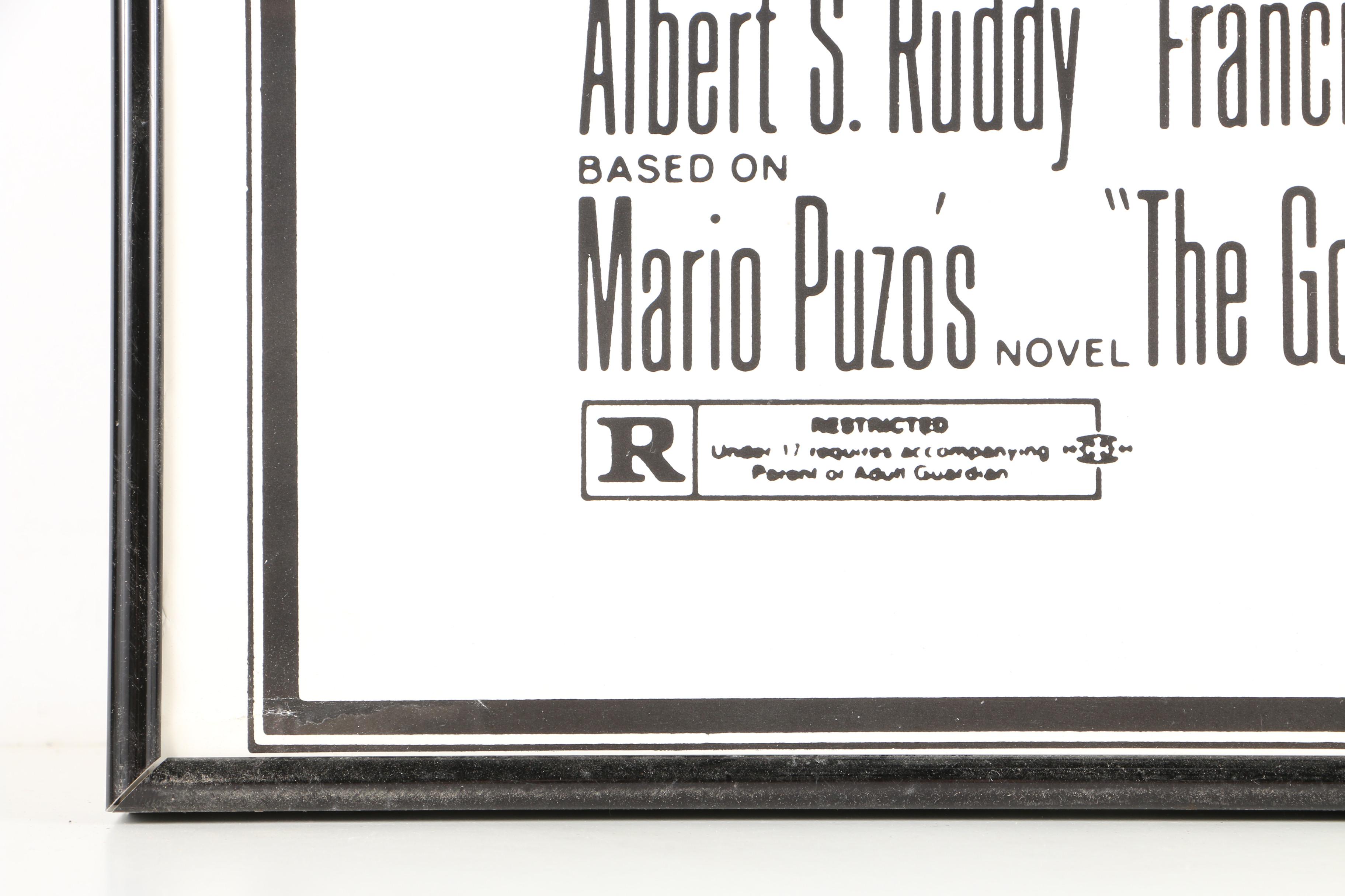 Offset Lithograph on Paper of "The Godfather" Film Poster