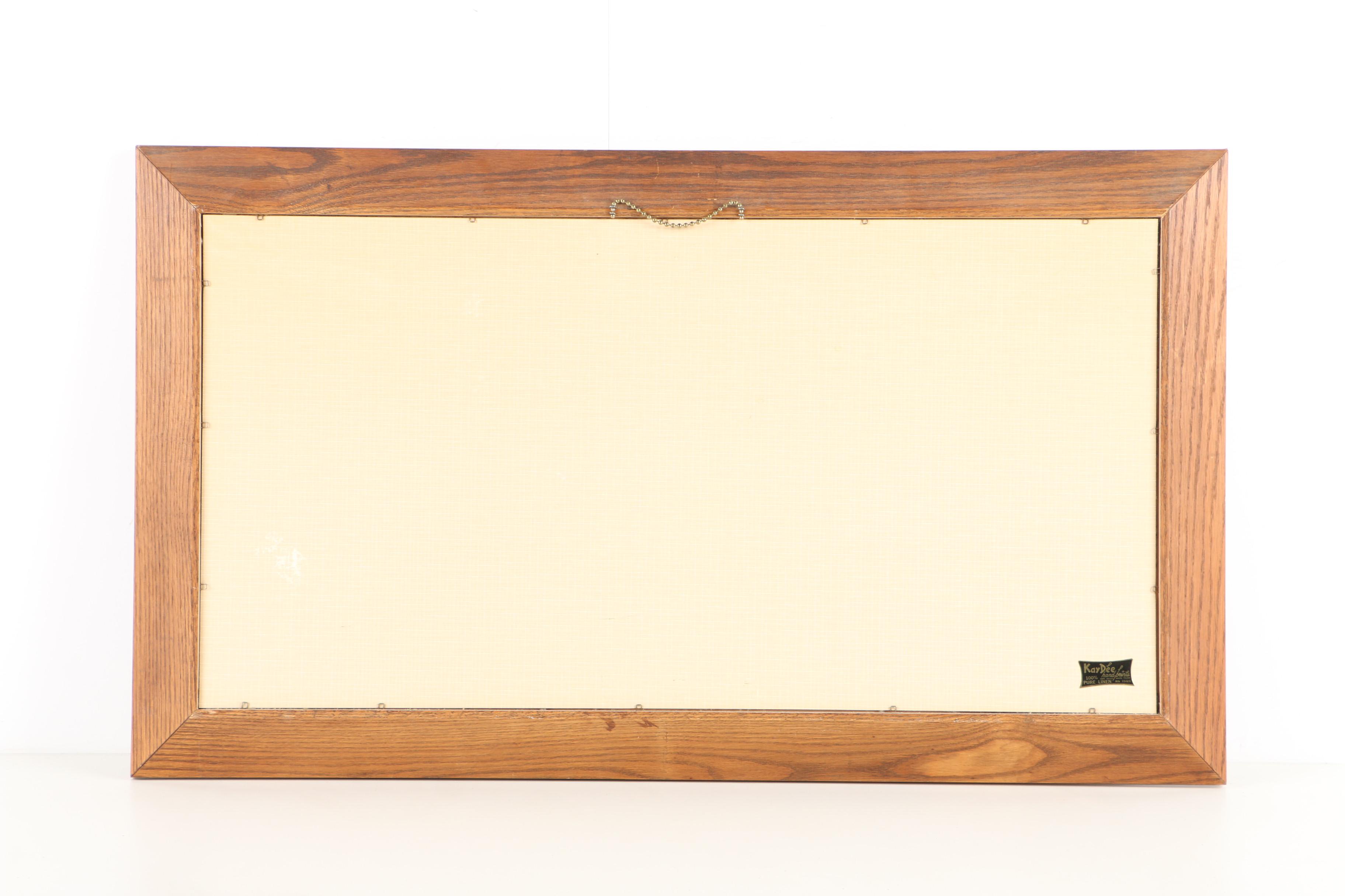 Reproduction Print on Linen After Richard Batchelder's "Golden Harvest"