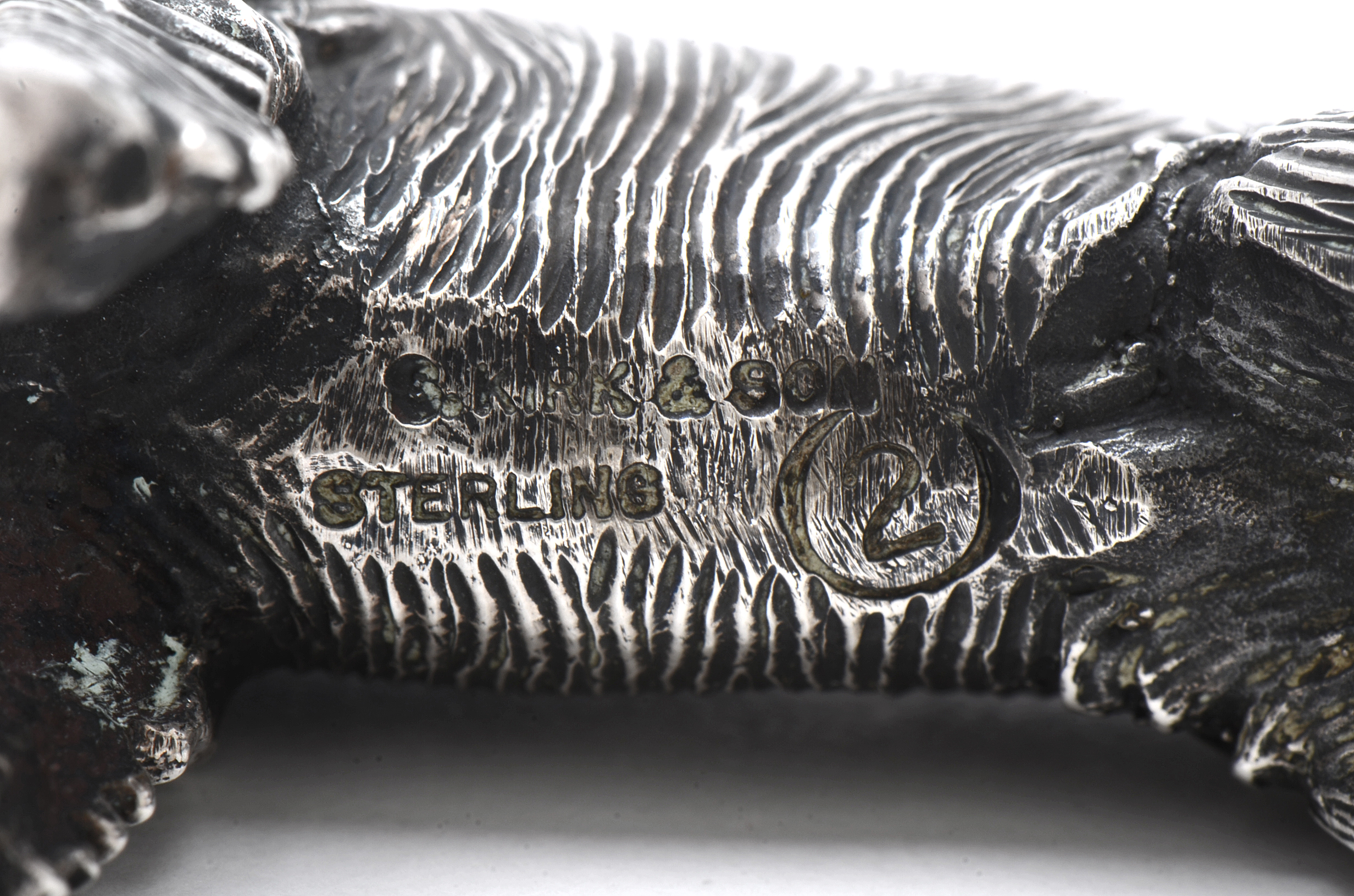 Vintage S. Kirk & Son Sterling Silver "Setter" Dog Figure in Miniature