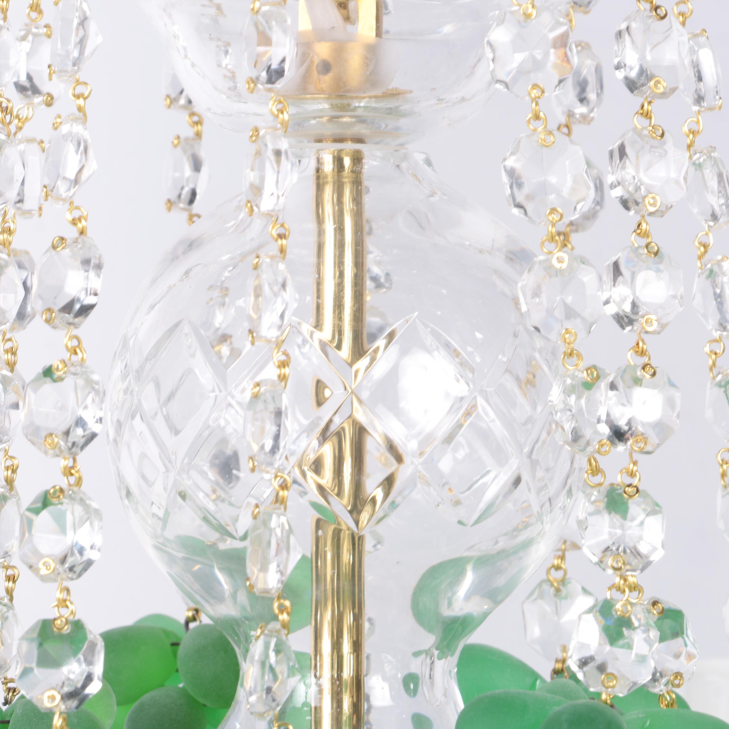 Czech Sklarny Bydzov Crystal Chandelier