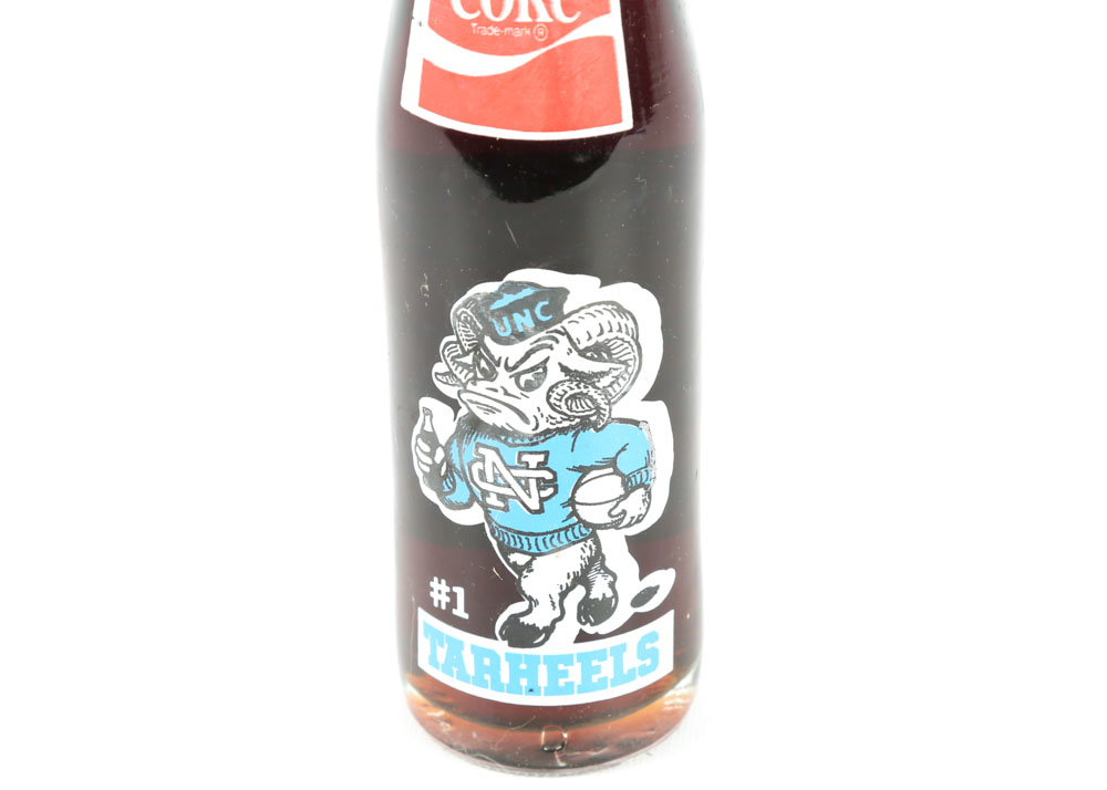 Vintage 1982 NCAA UNC Commemorative Coca-Cola Bottles