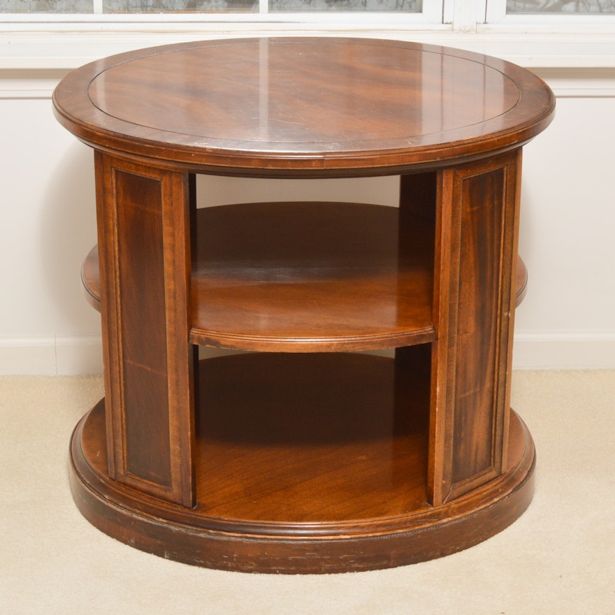 Vintage Oval Tiered Table