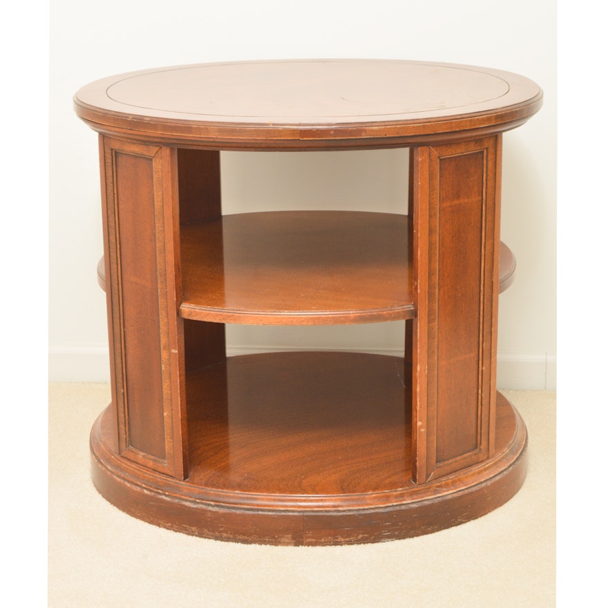 Vintage Oval Tiered Table