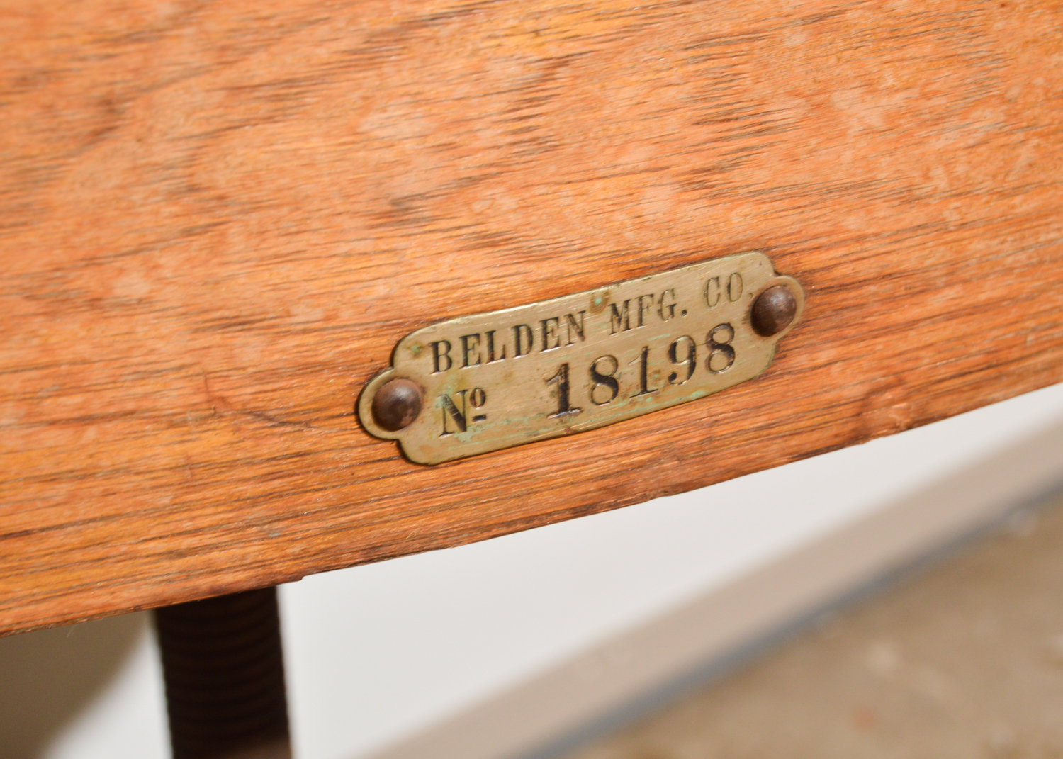 Vintage Banker Style Oak Desk Chair