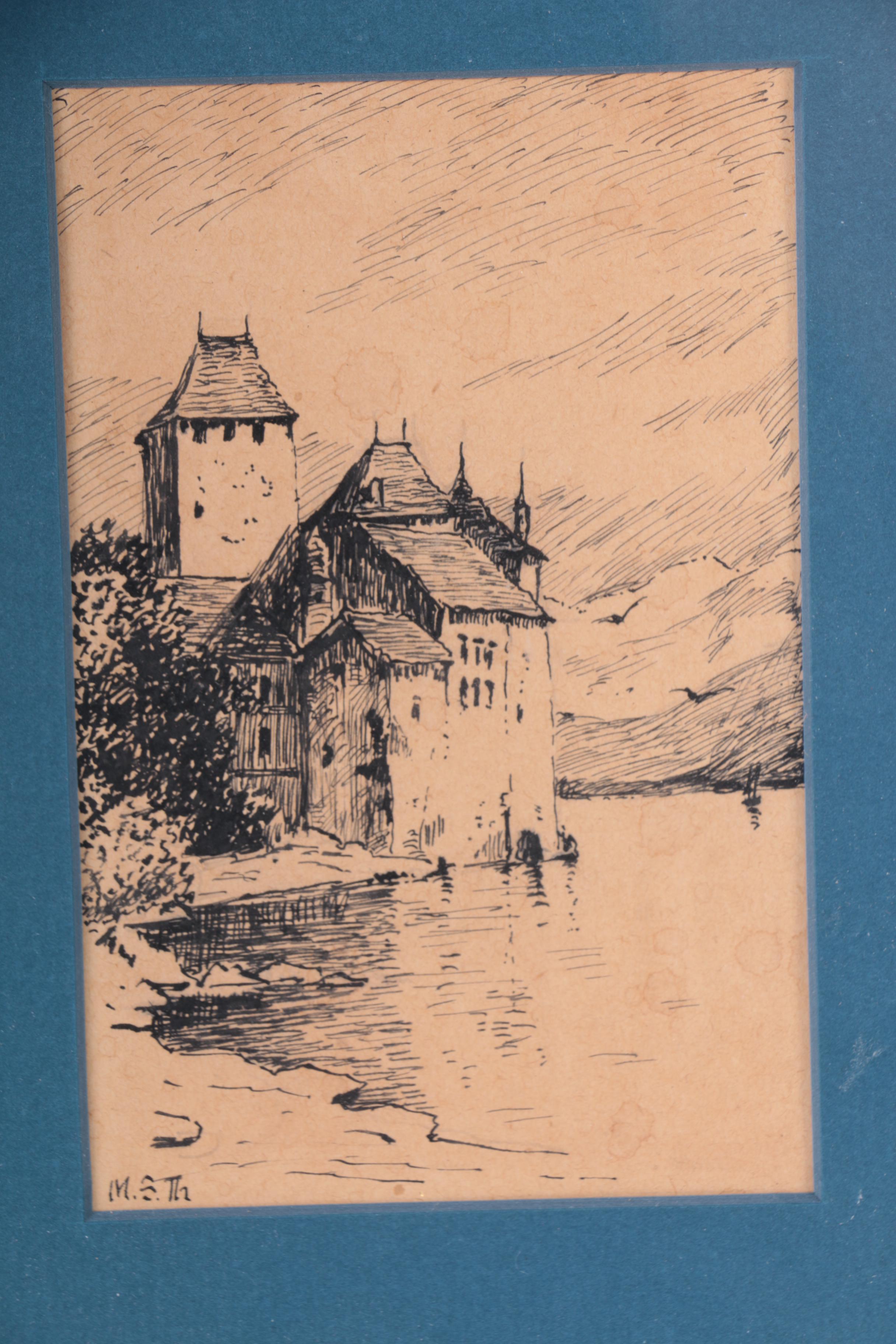 Ink Drawings of Buildings