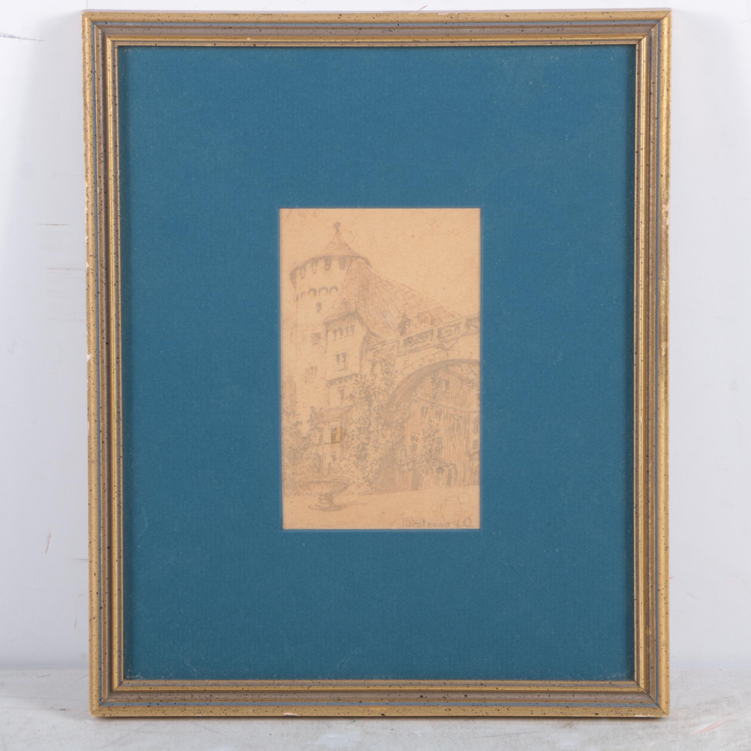 Ink Drawings of Buildings