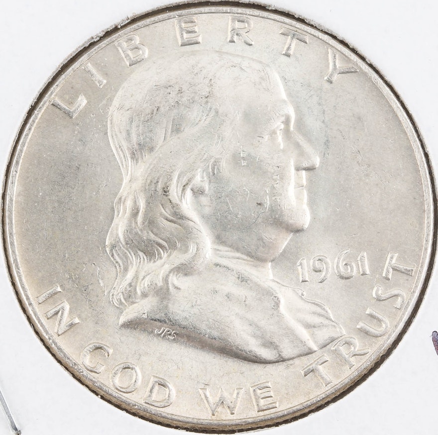 1961-D Franklin Silver Half Dollar