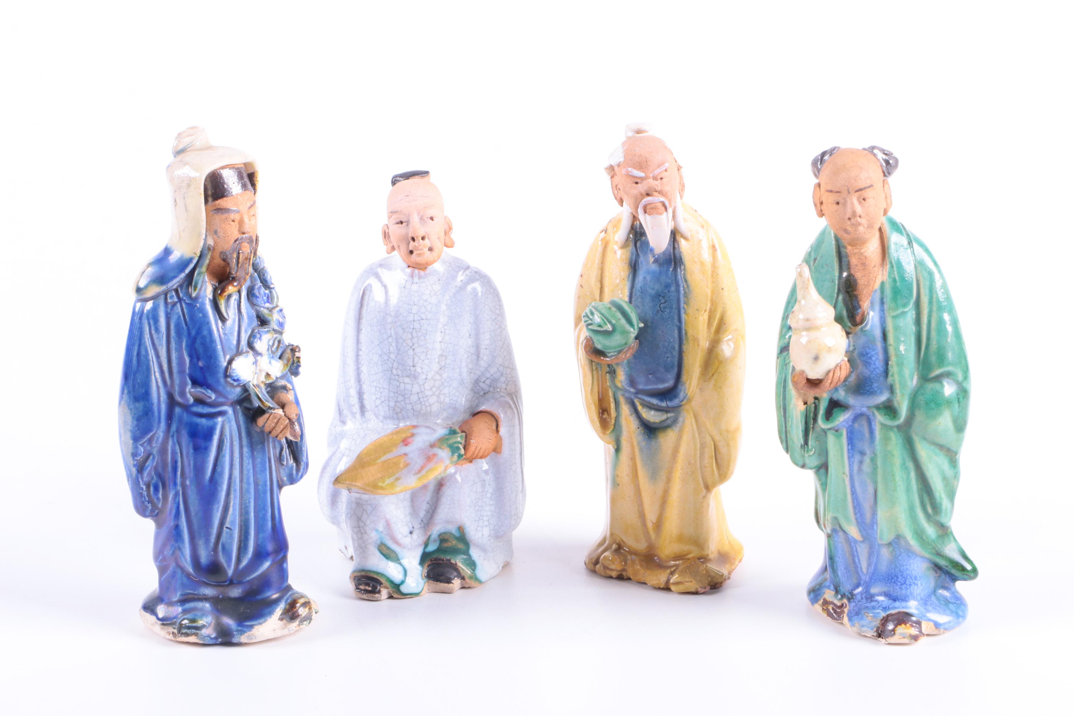 Chinese Shiwan Ware Figurines