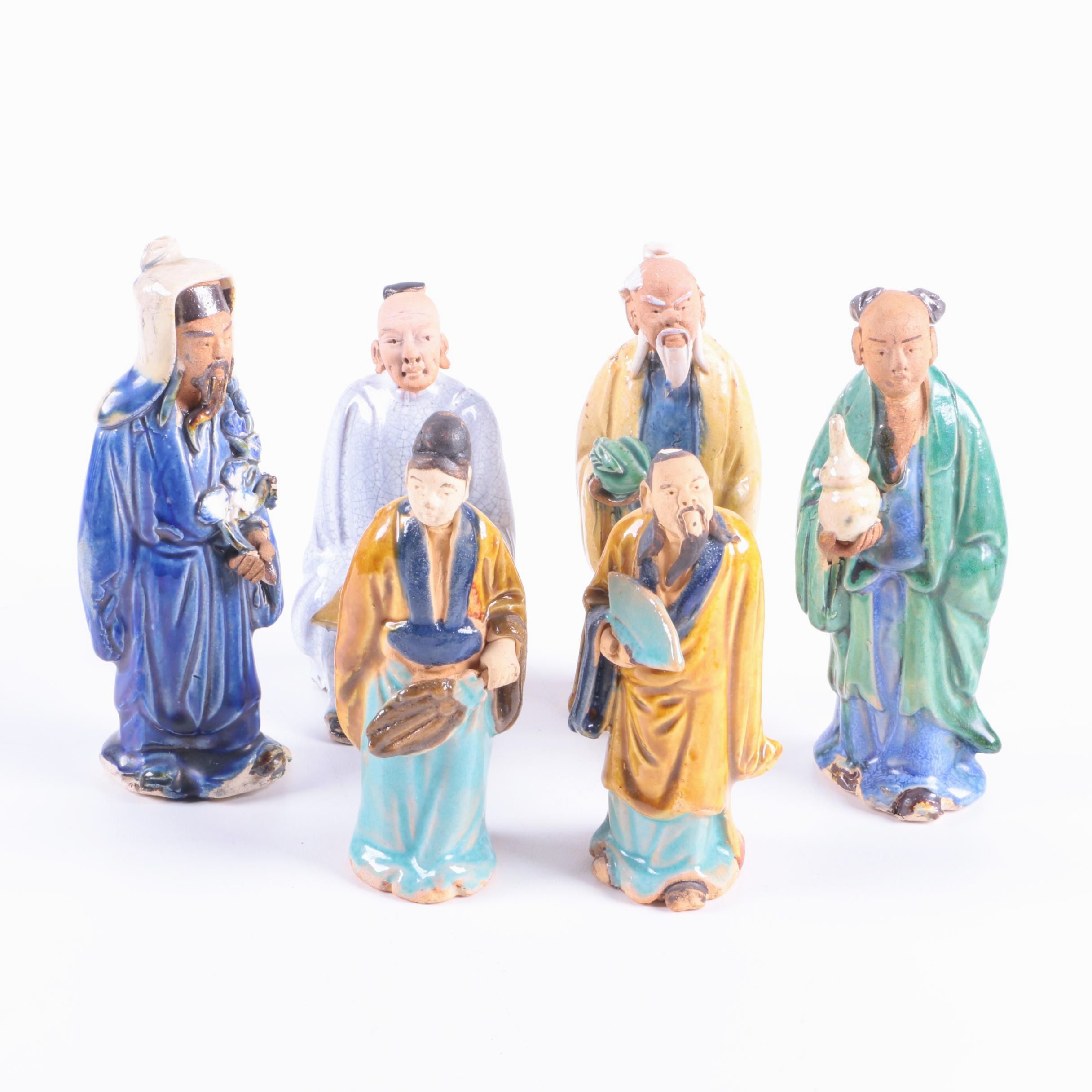 Chinese Shiwan Ware Figurines