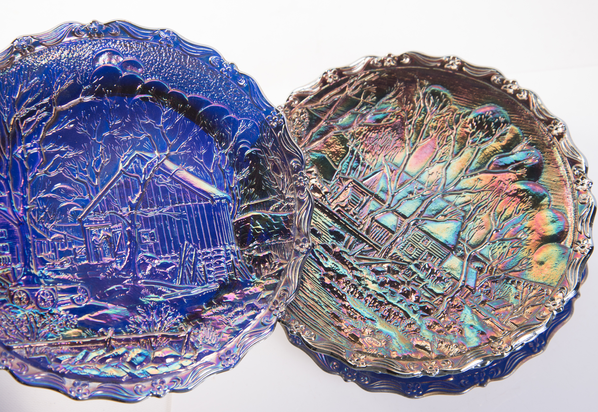 Fenton Annual Carnival Glass Plates