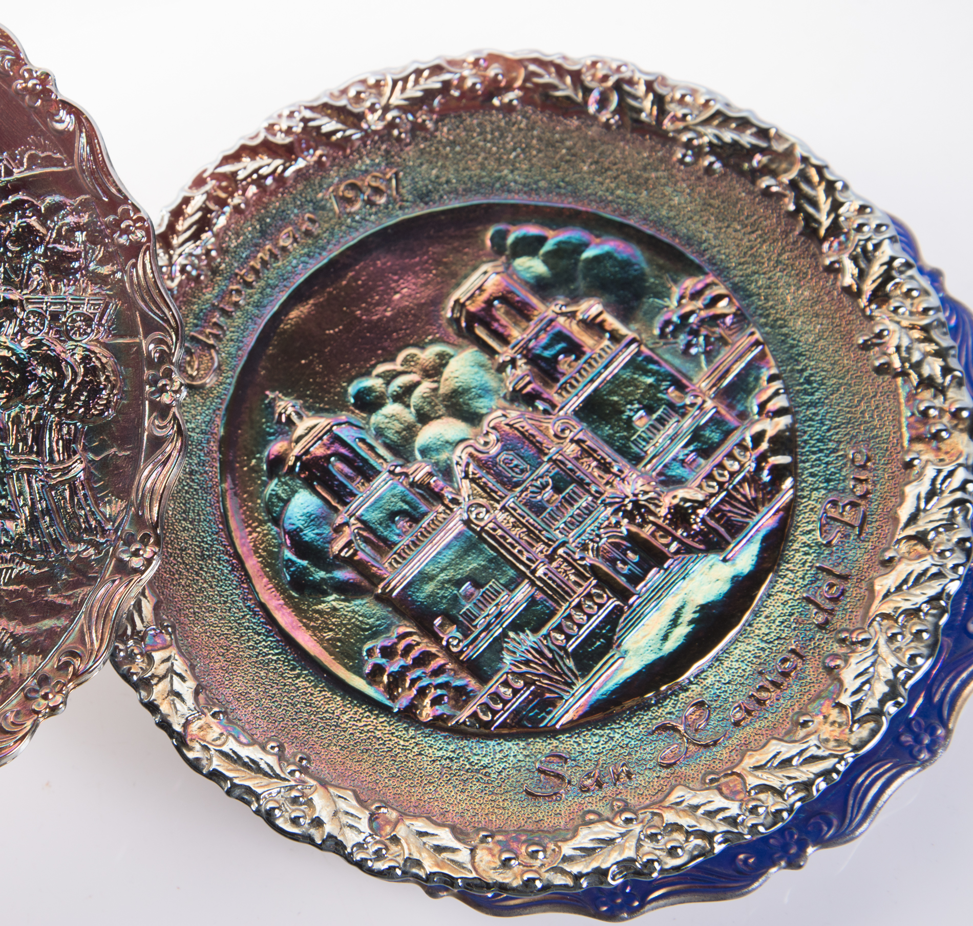 Fenton Annual Carnival Glass Plates