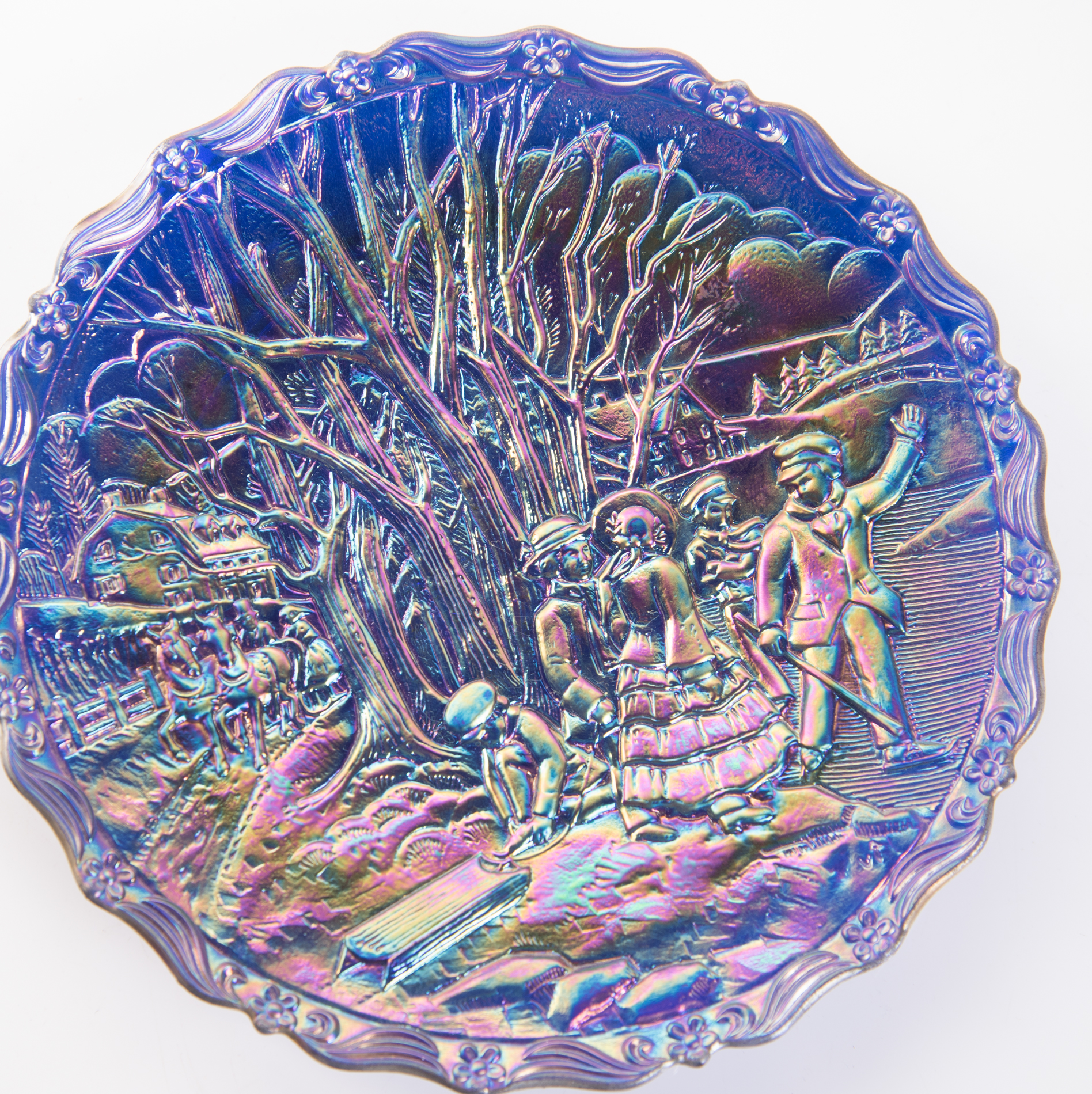 Fenton Annual Carnival Glass Plates