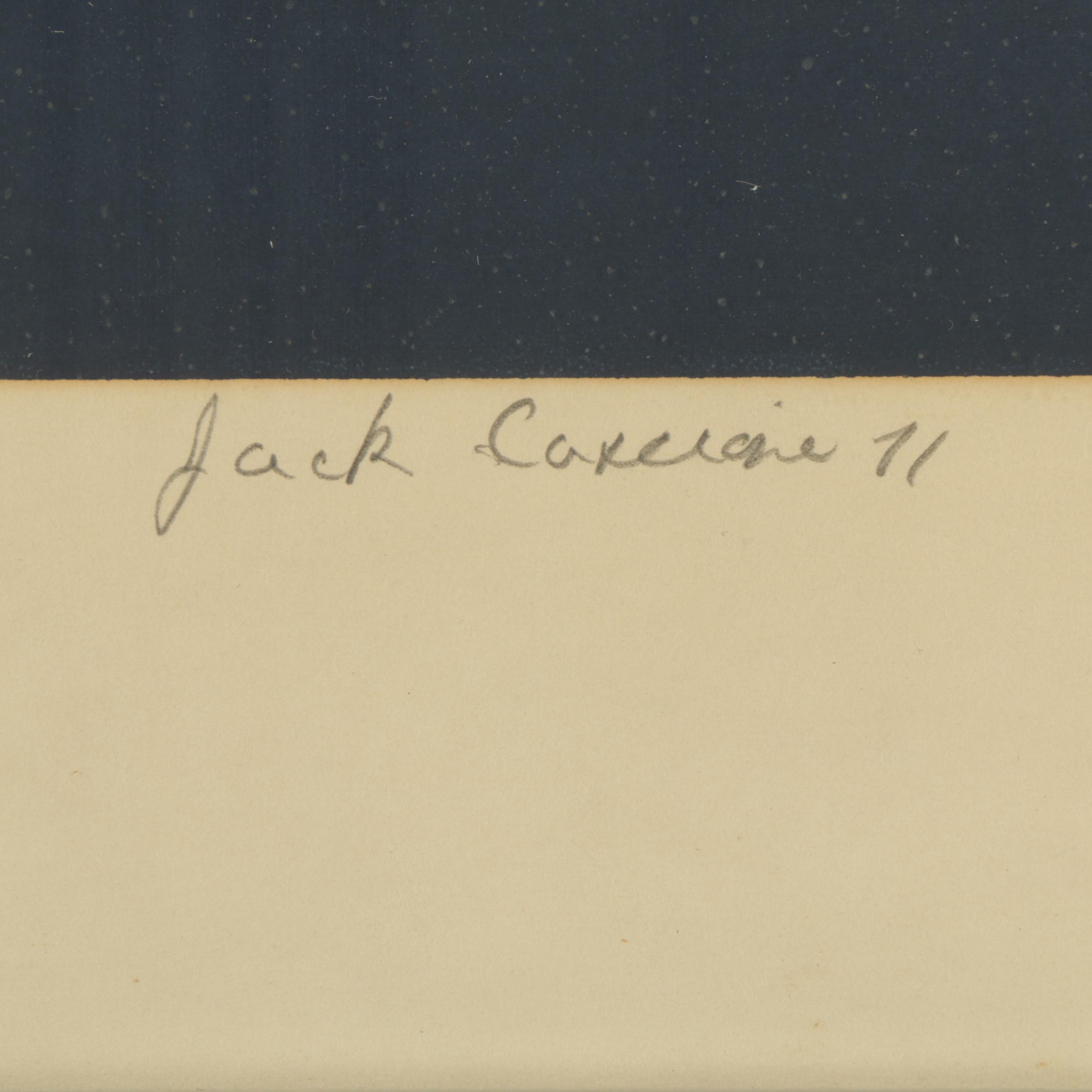 Jack Cascione 1971 Artist's Proof Serigraph on Paper "Crystal Covenant"