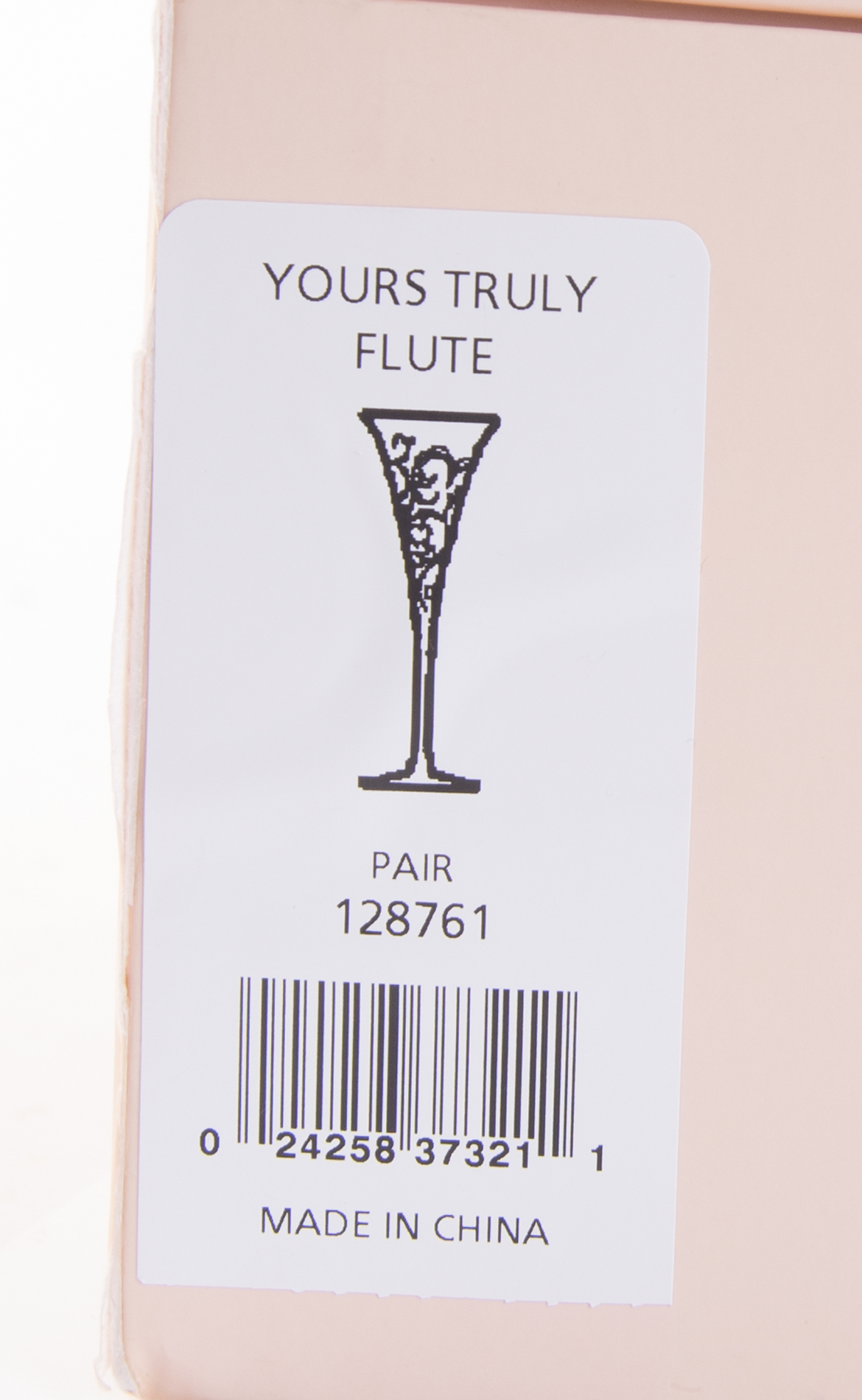 Marquis by Waterford "Yours Truly" Champagne Flutes