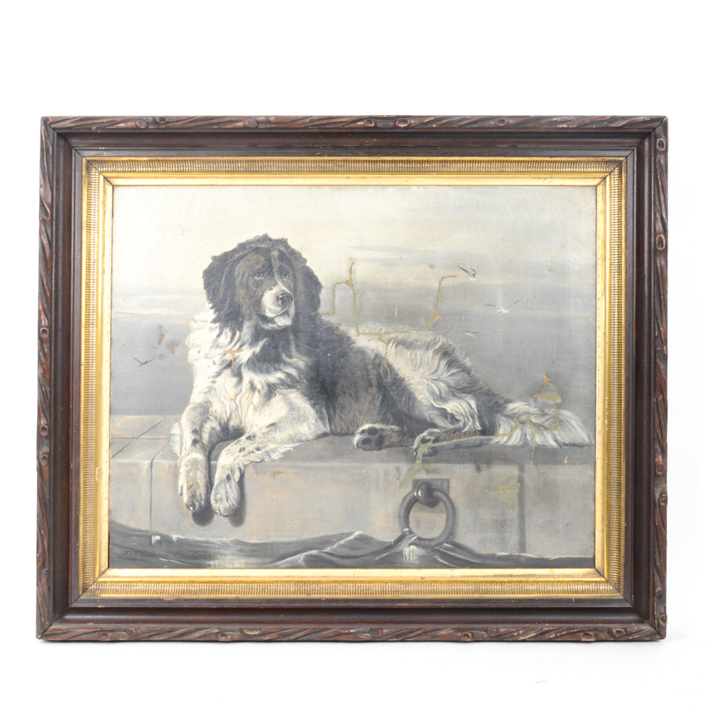 Reproduction Si Edwin Landseer Oil on Canvas Painting