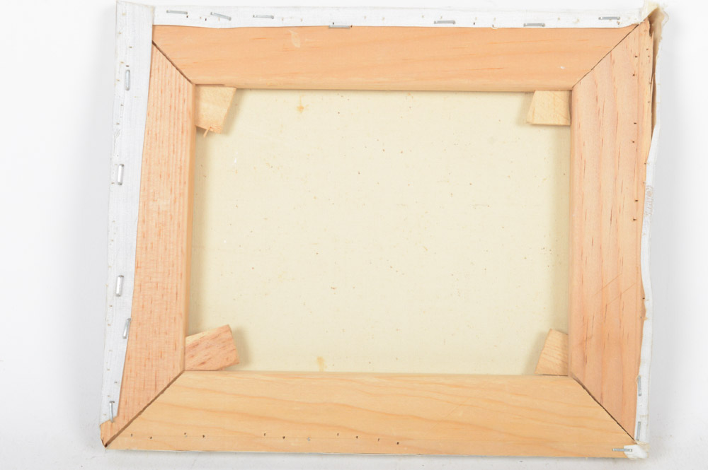 Evangelista Martino Oil on Canvas Rome Street Scene Painting