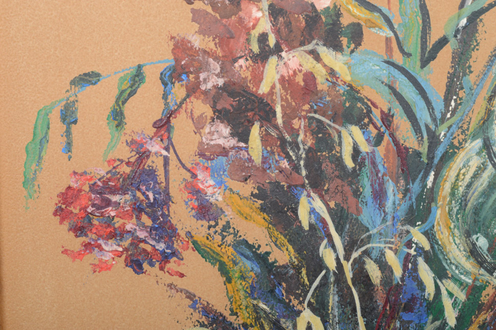 1961 Bingman Oil on Board Still Life Painting