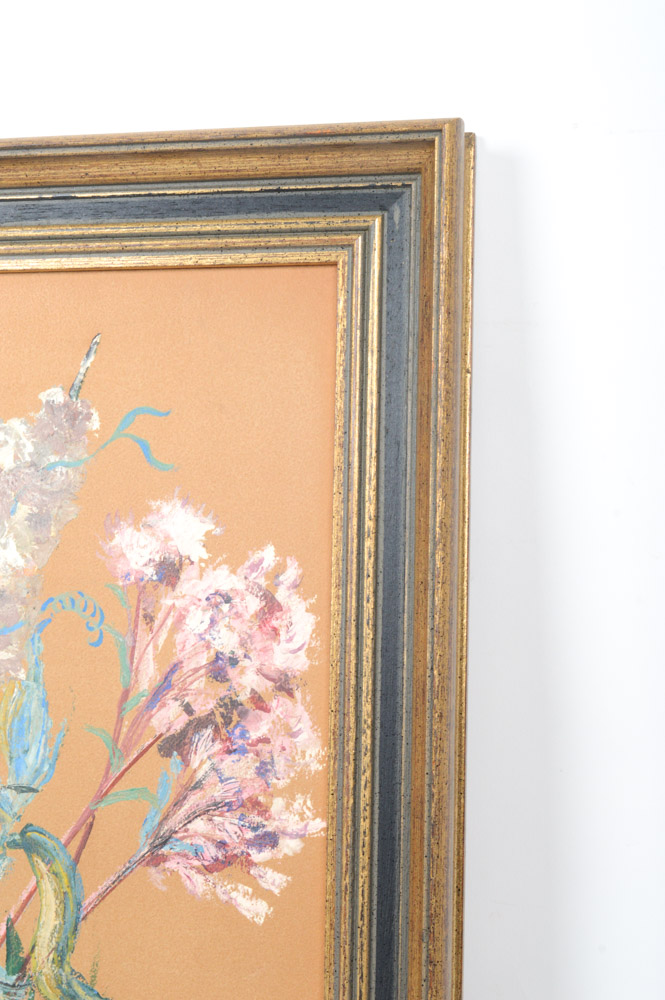 1961 Bingman Oil on Board Still Life Painting