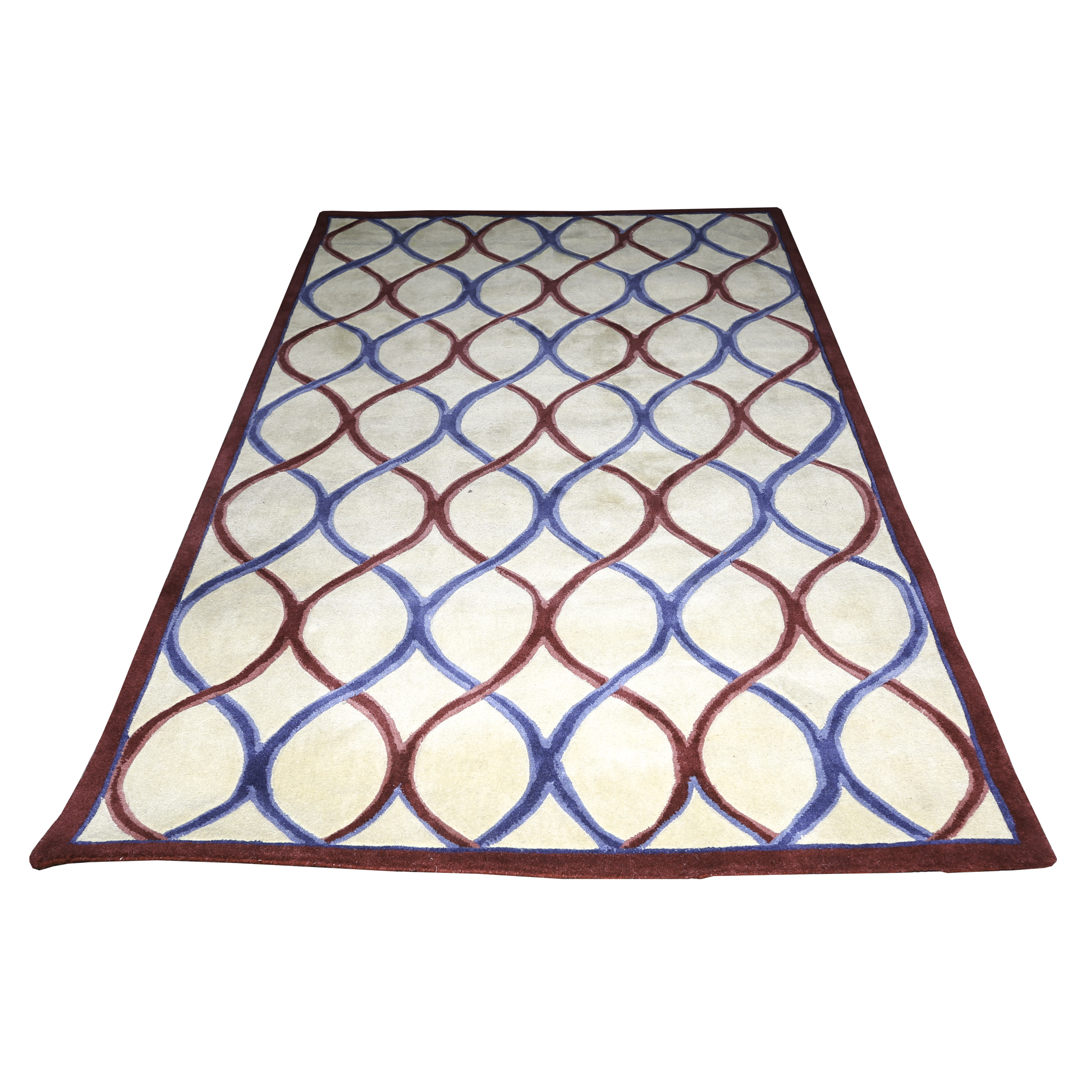 Royal Palace "Trellis" Handmade Wool Area Rug