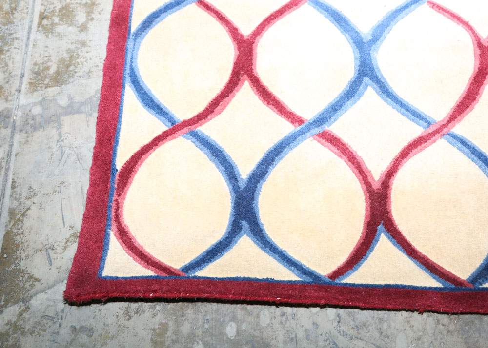 Royal Palace "Trellis" Handmade Wool Area Rug