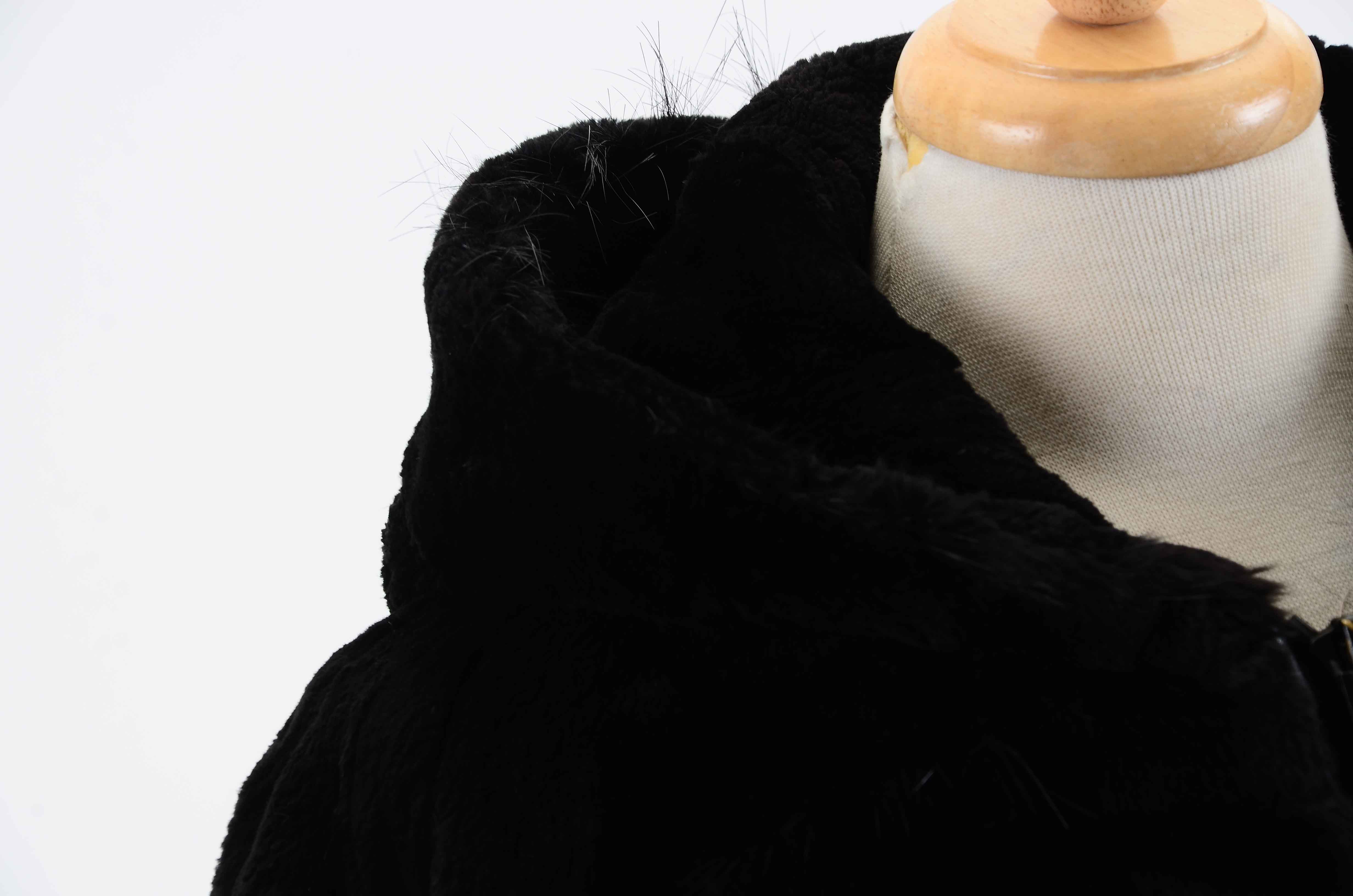 C. Grantston Bullard for Jean Crisan Black Sheared Beaver Jacket