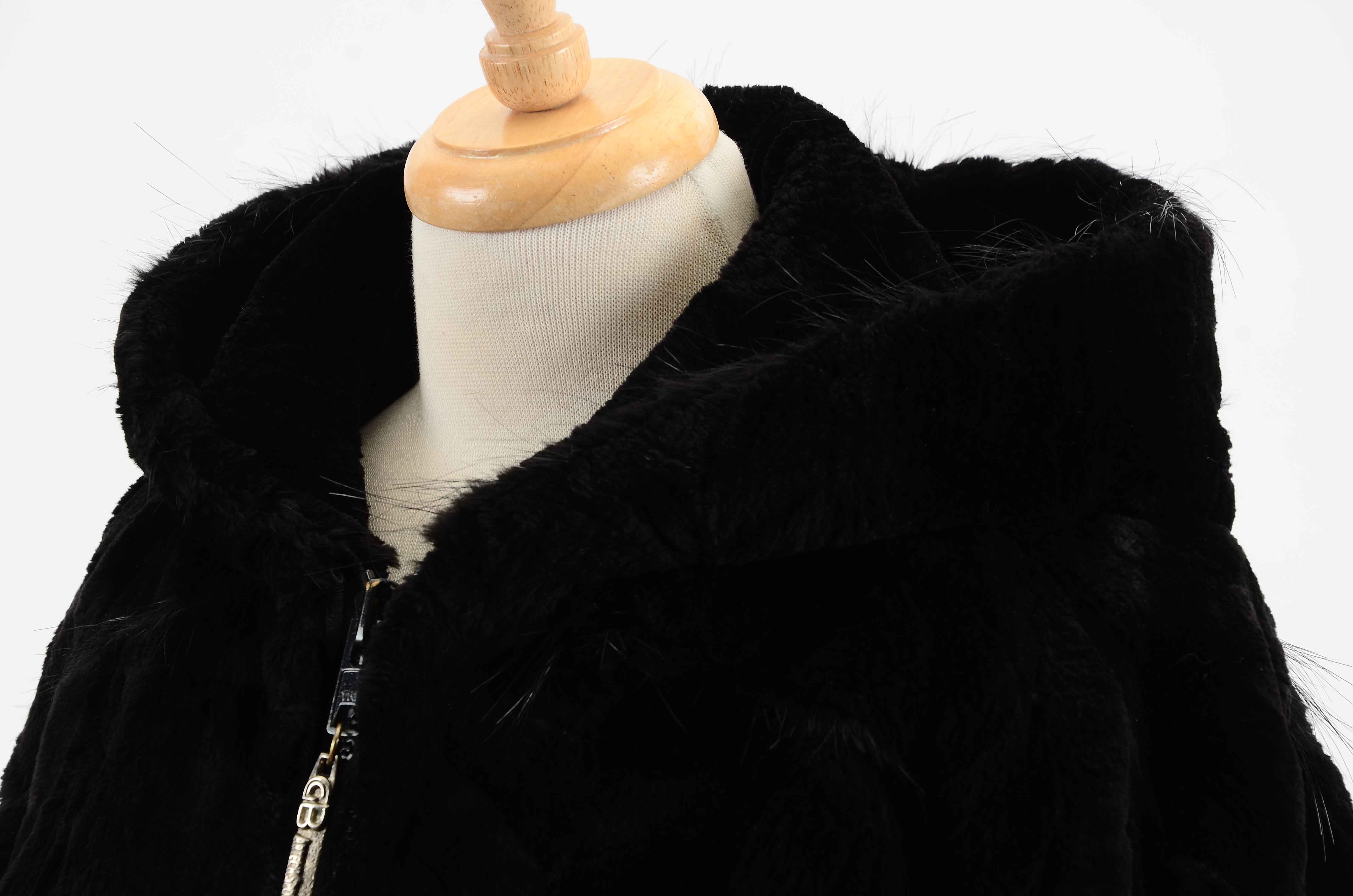 C. Grantston Bullard for Jean Crisan Black Sheared Beaver Jacket