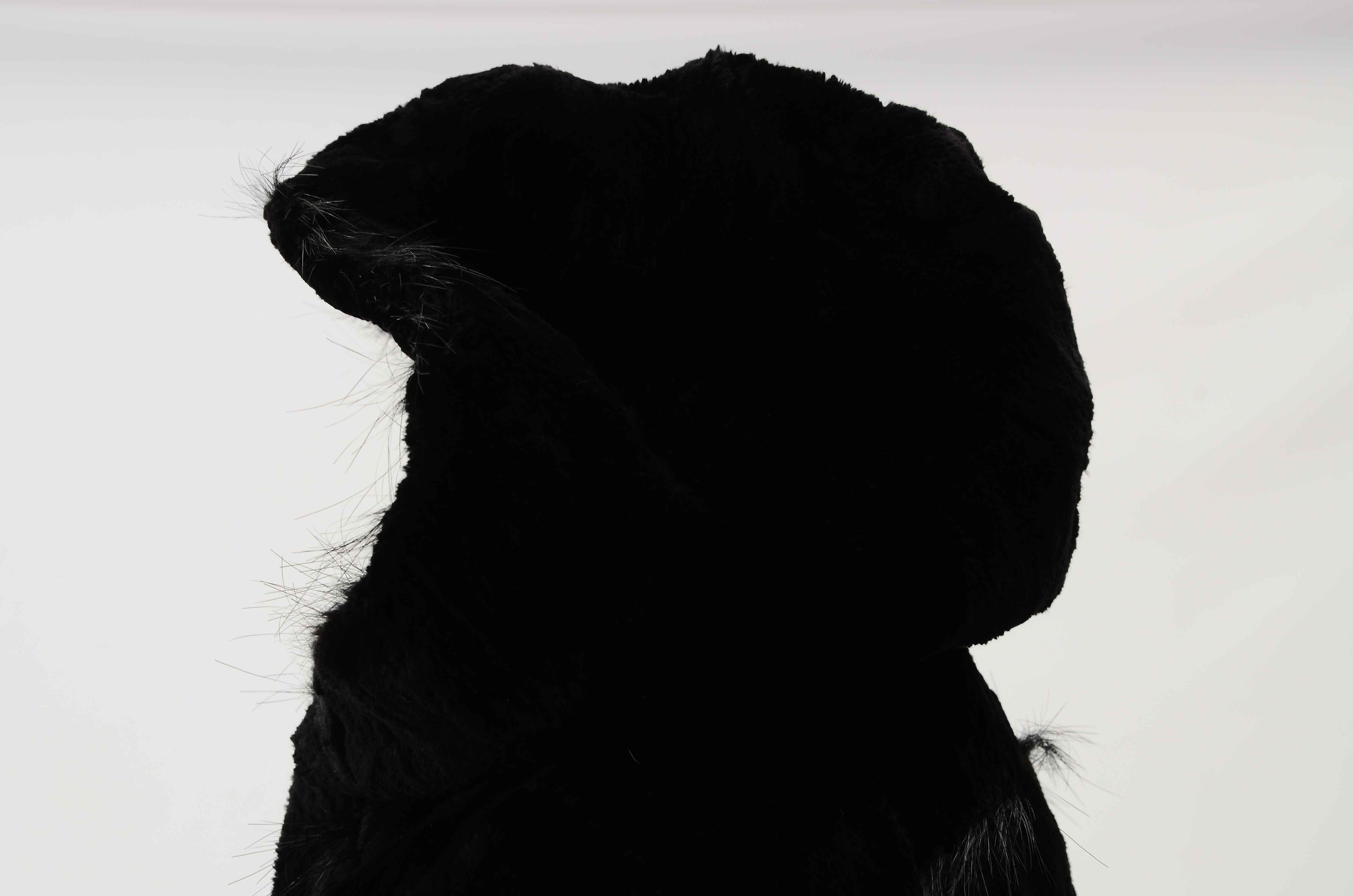 C. Grantston Bullard for Jean Crisan Black Sheared Beaver Jacket