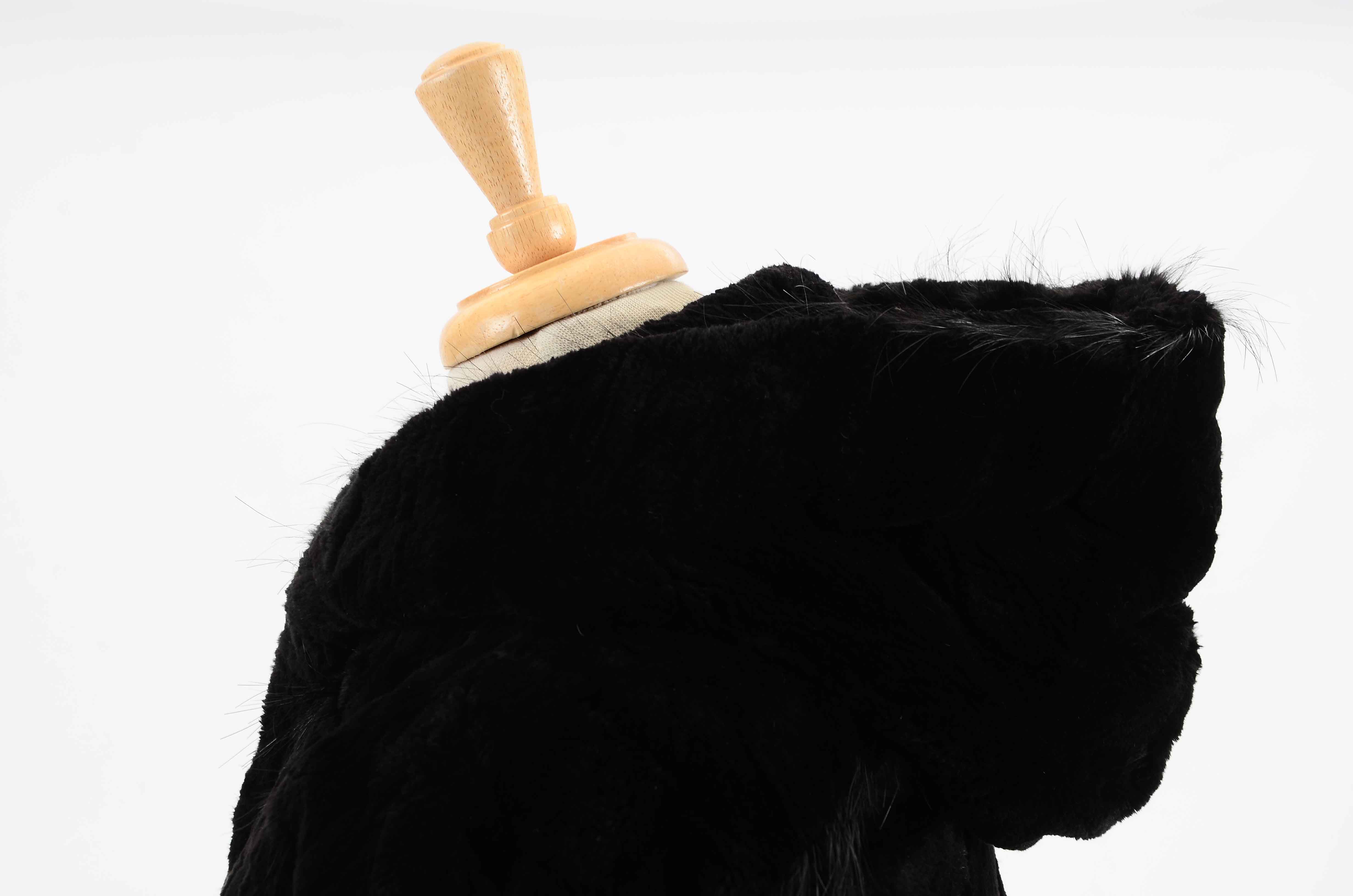 C. Grantston Bullard for Jean Crisan Black Sheared Beaver Jacket