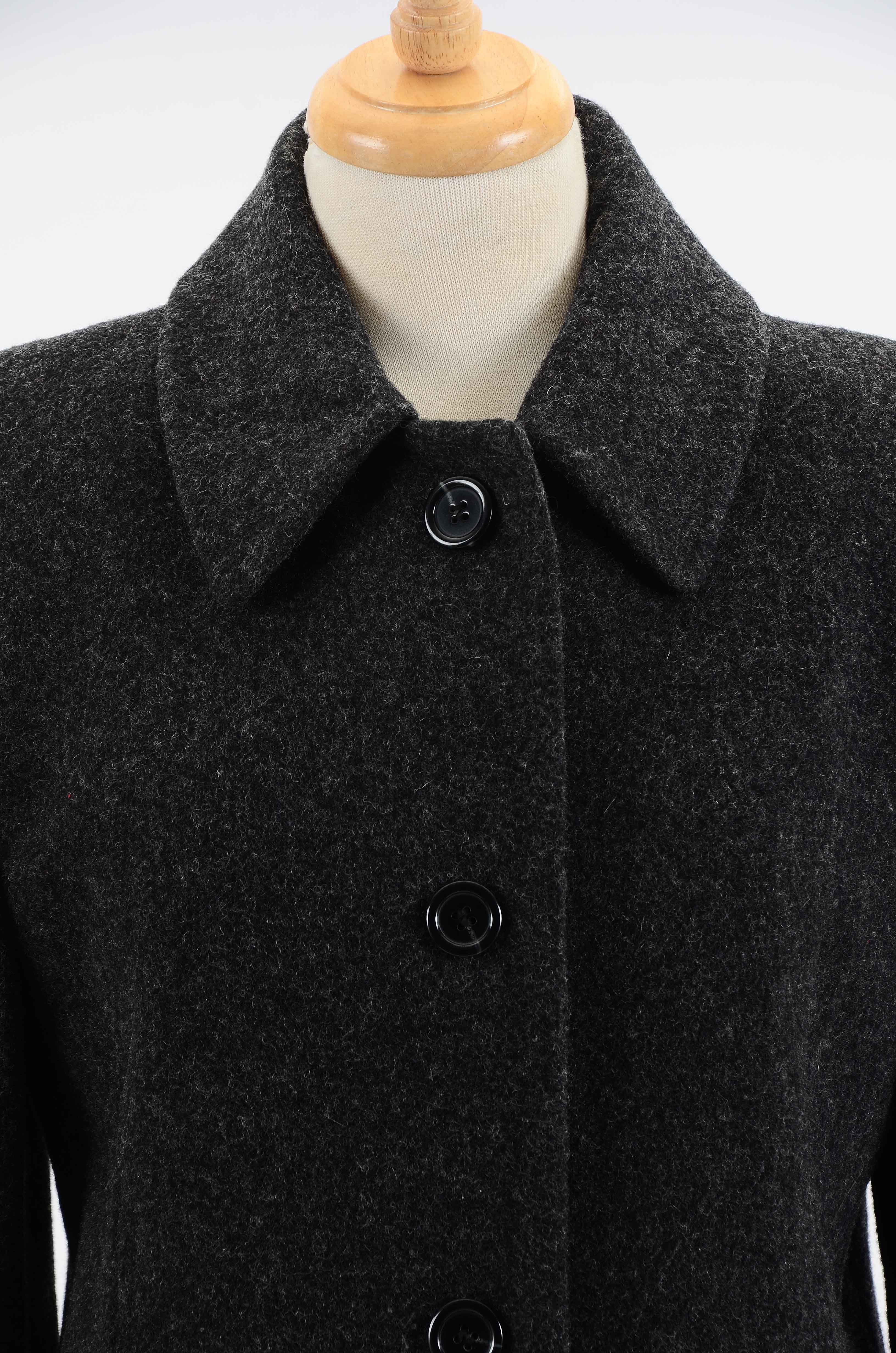Women's Preston and York Charcoal Grey Wool Dress Coat