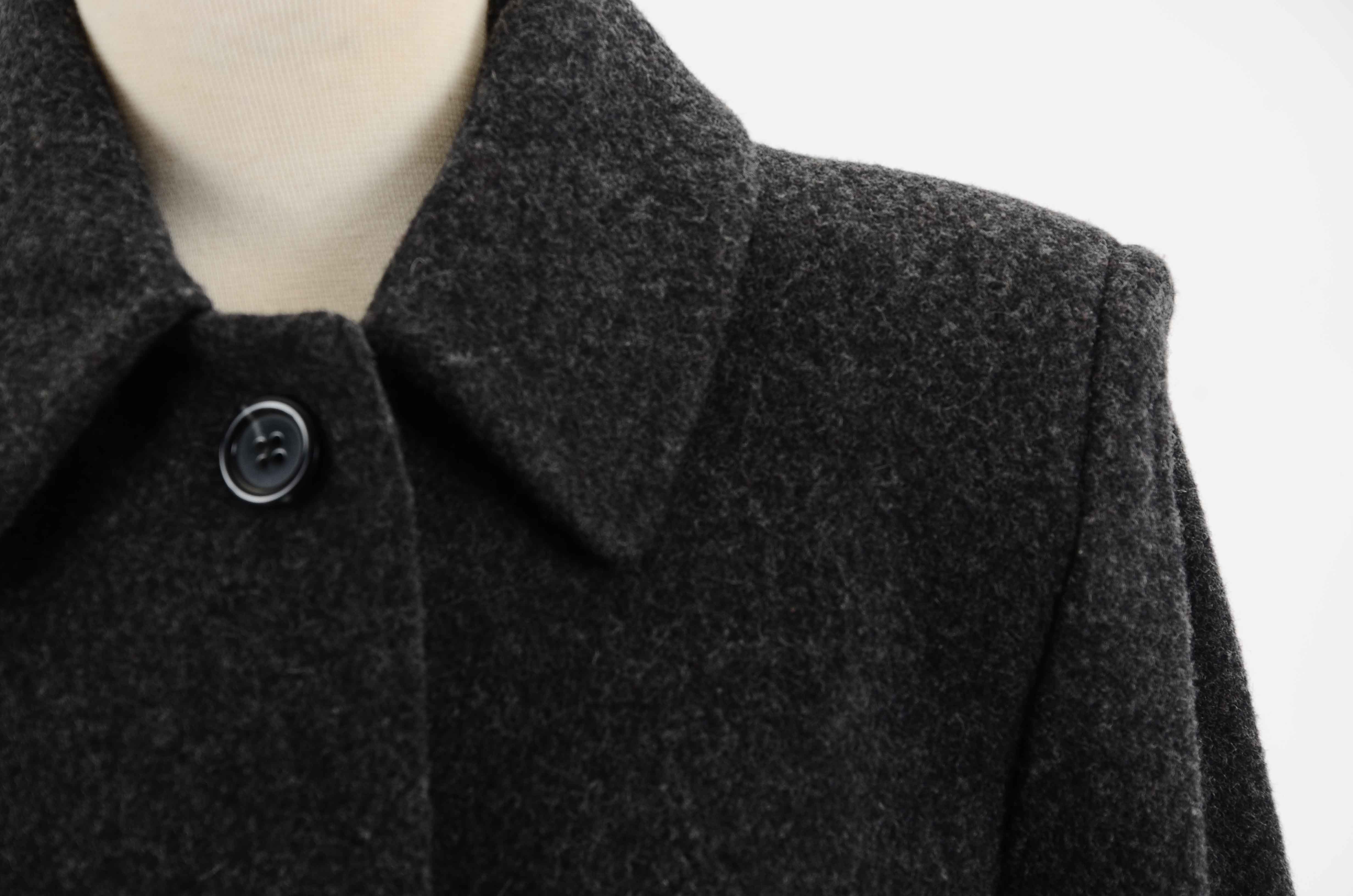 Women's Preston and York Charcoal Grey Wool Dress Coat