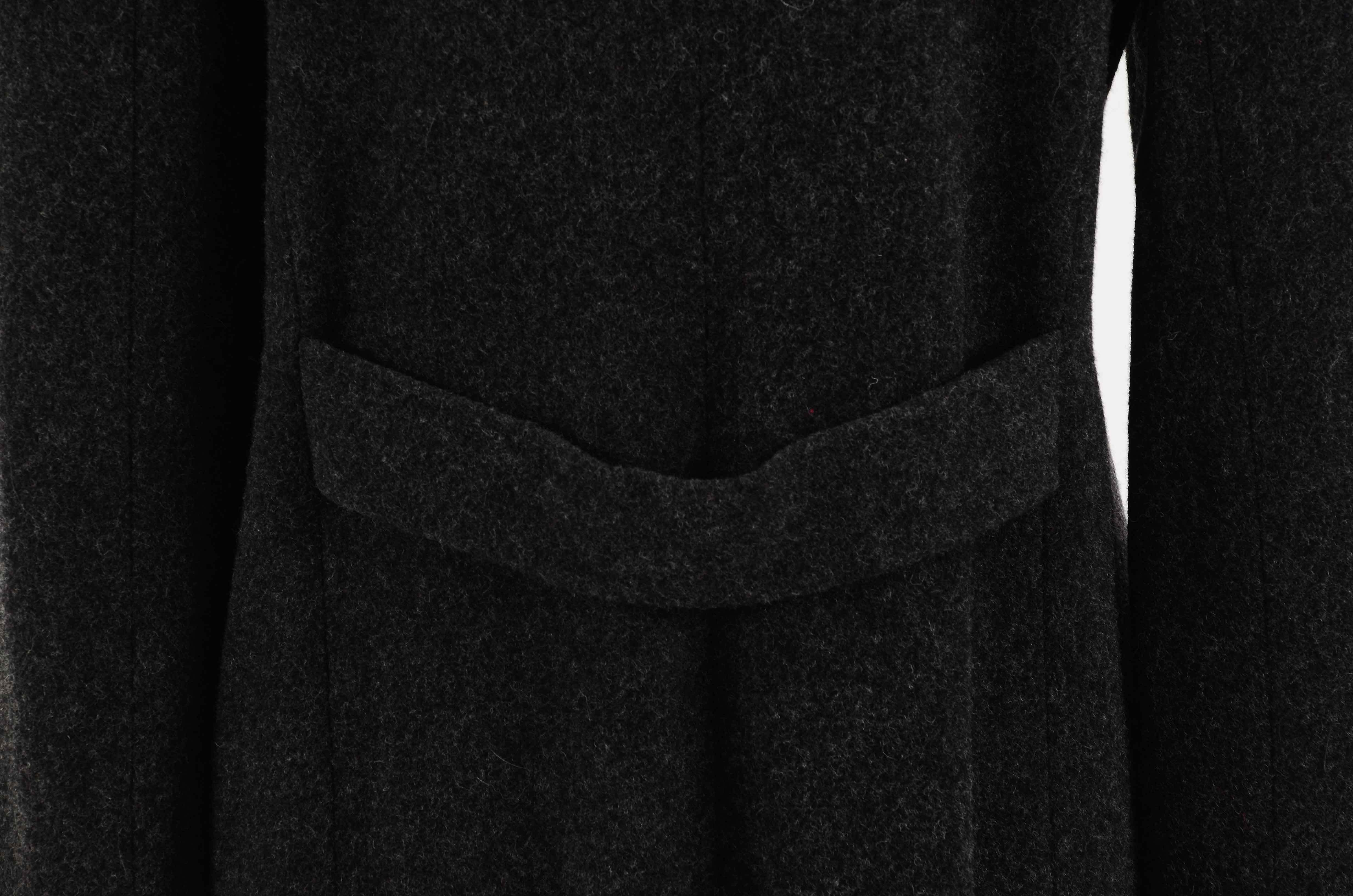 Women's Preston and York Charcoal Grey Wool Dress Coat