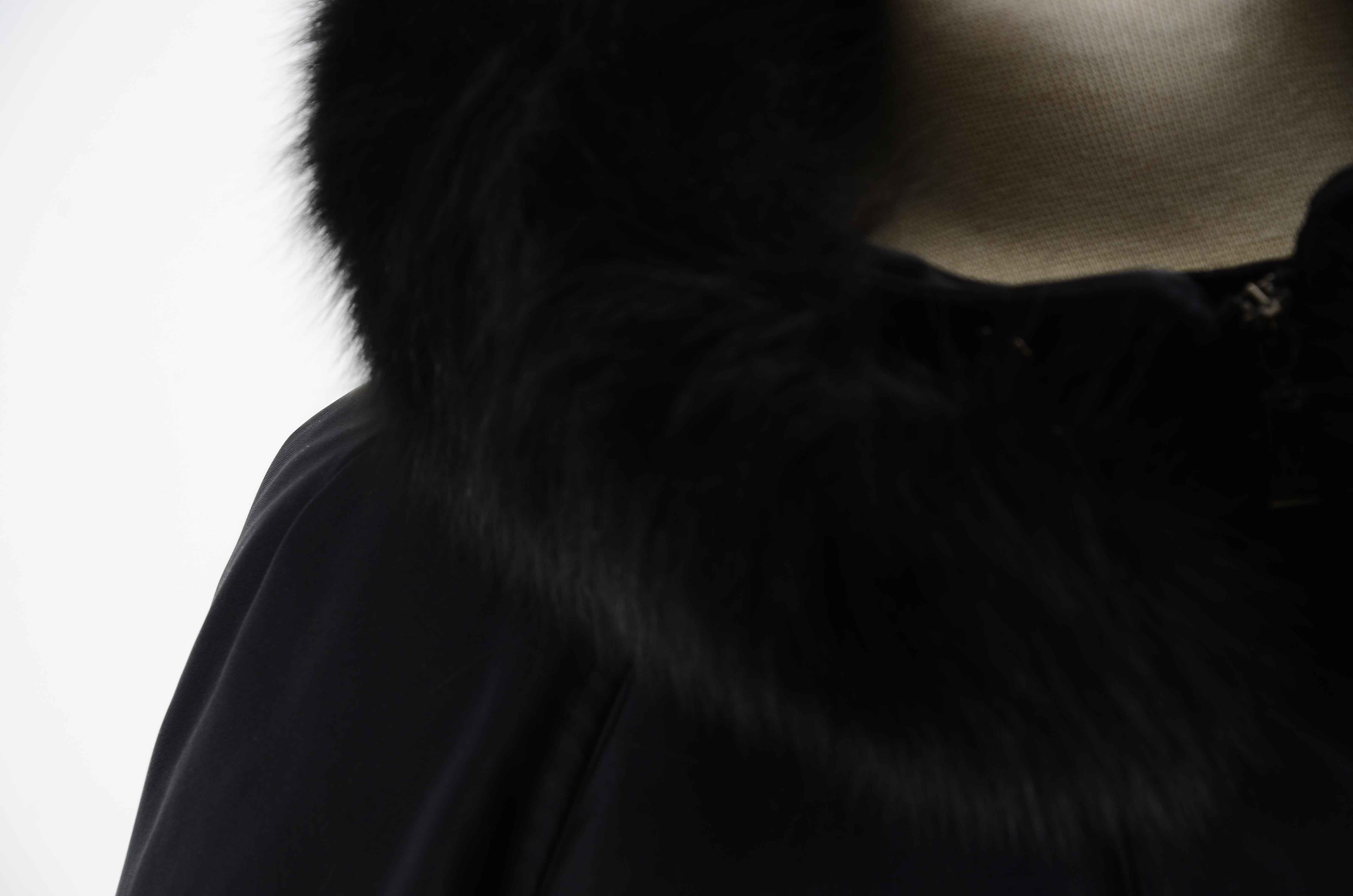 Panache Parka With Black Fox Fur Collar