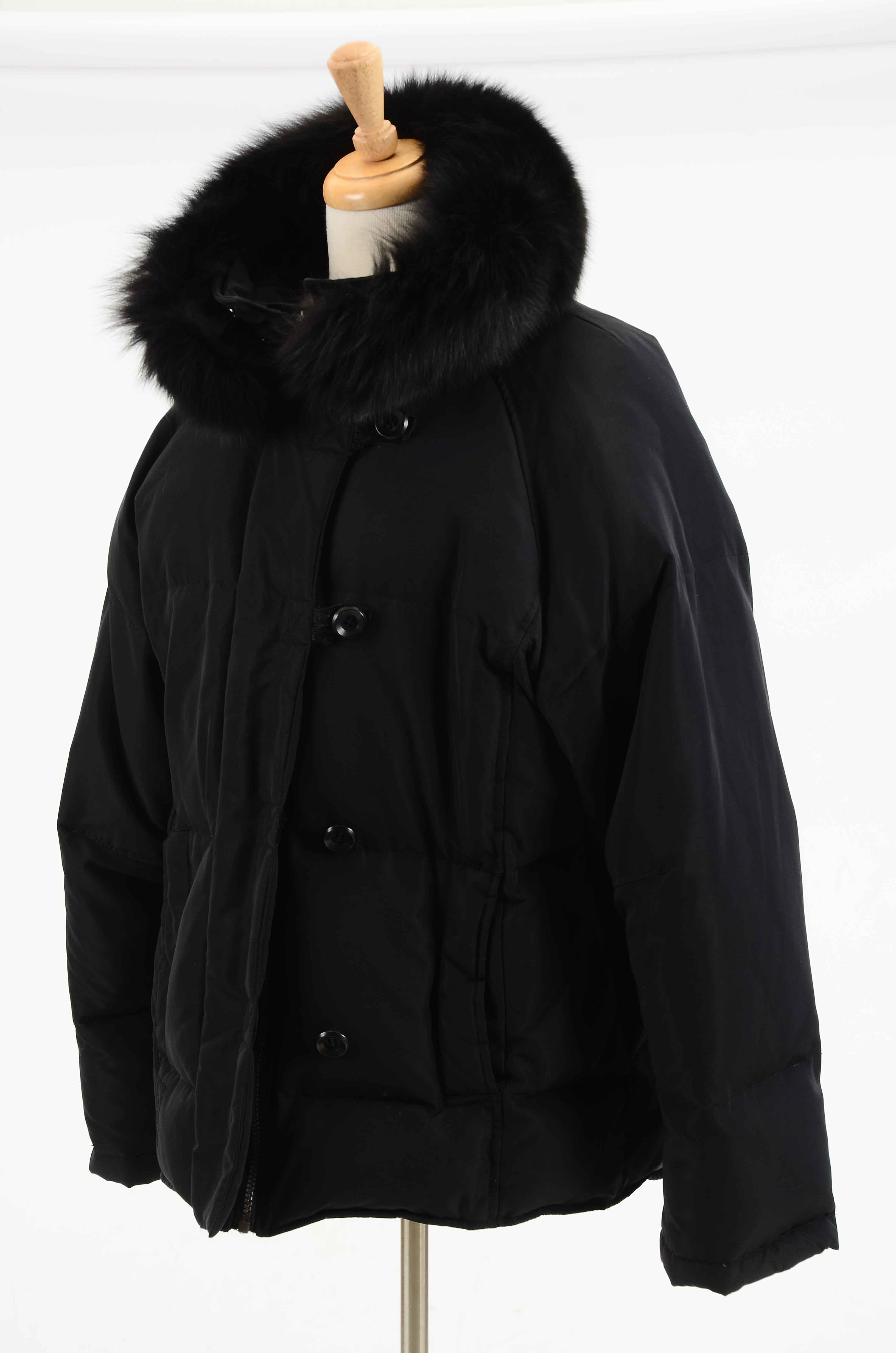 Panache Parka With Black Fox Fur Collar