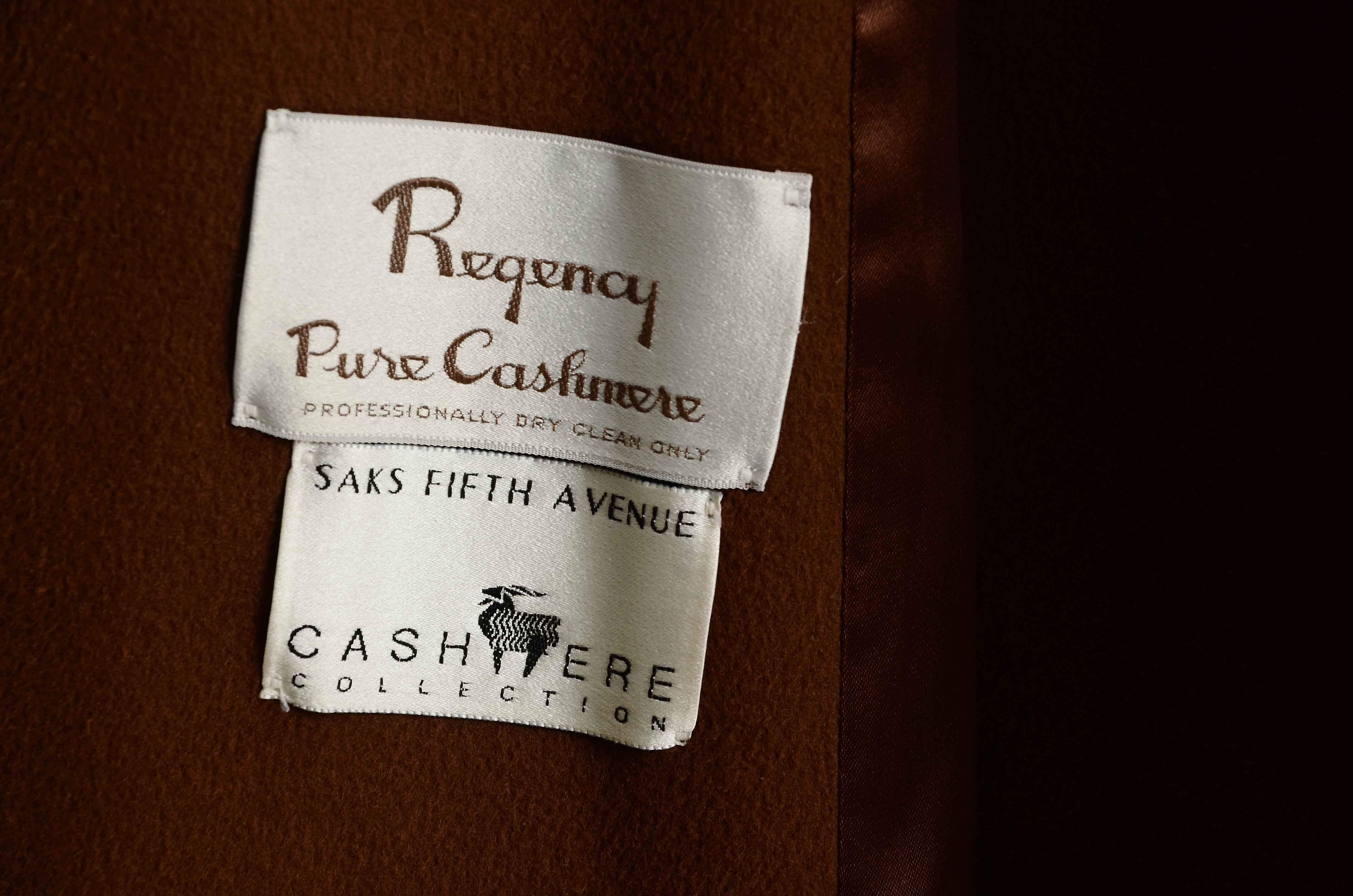 Regency Pure Cashmere Coat By Saks Fifth Avenue