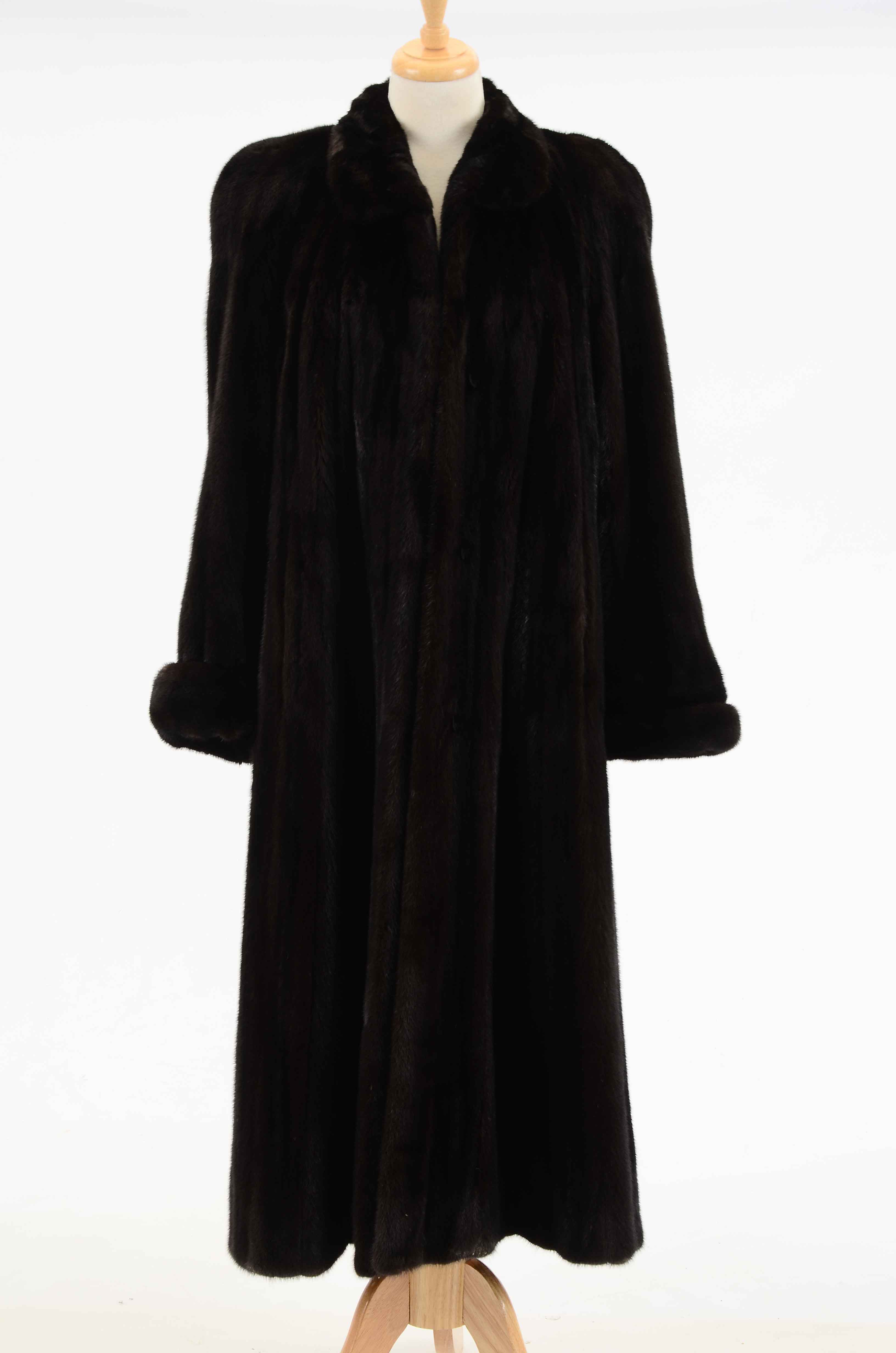 Thomas McElroy Ranched Mink Fur Coat and Hat