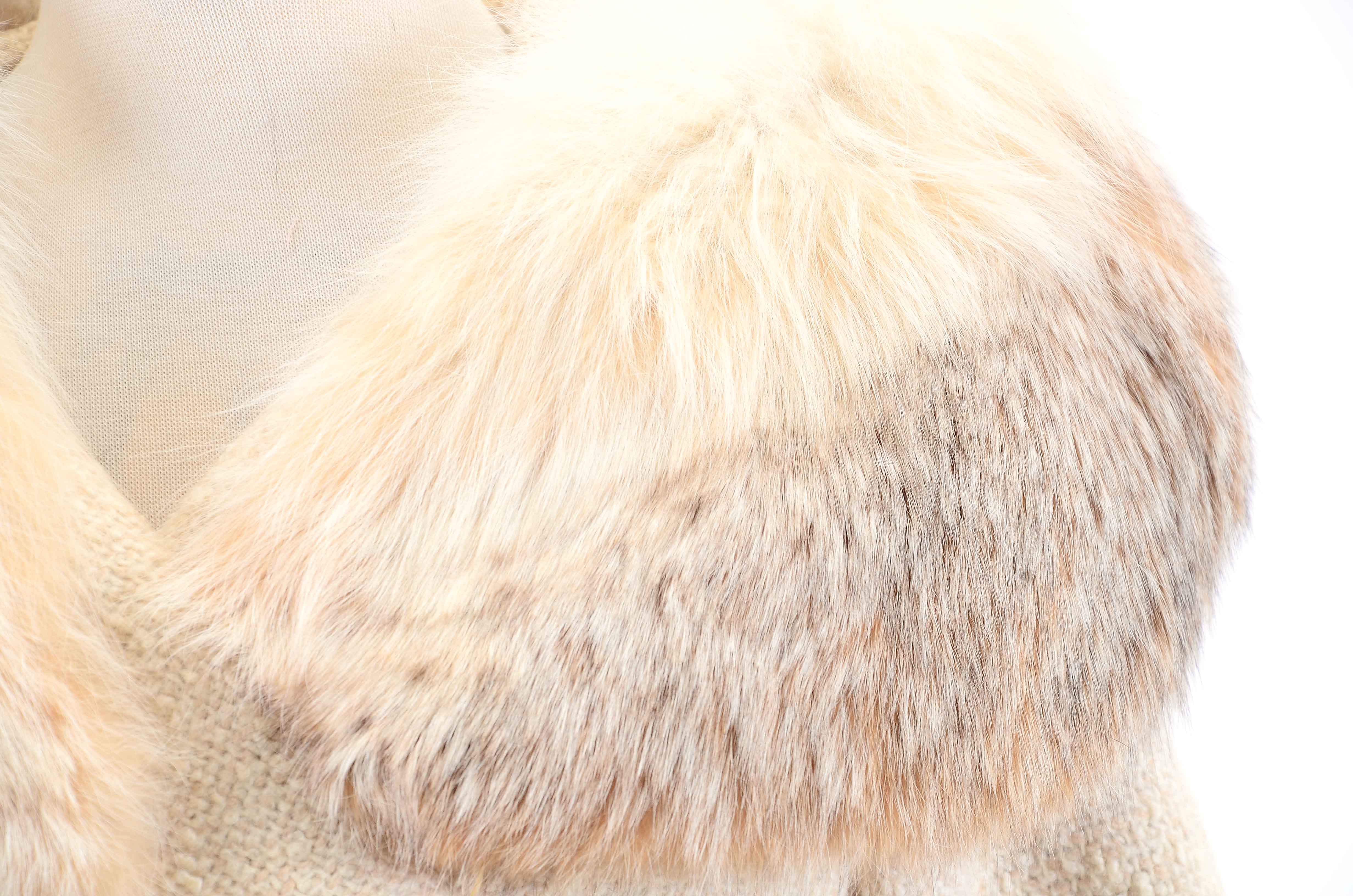 Women's 1960s Vintage Wool Coat with Fox Collar