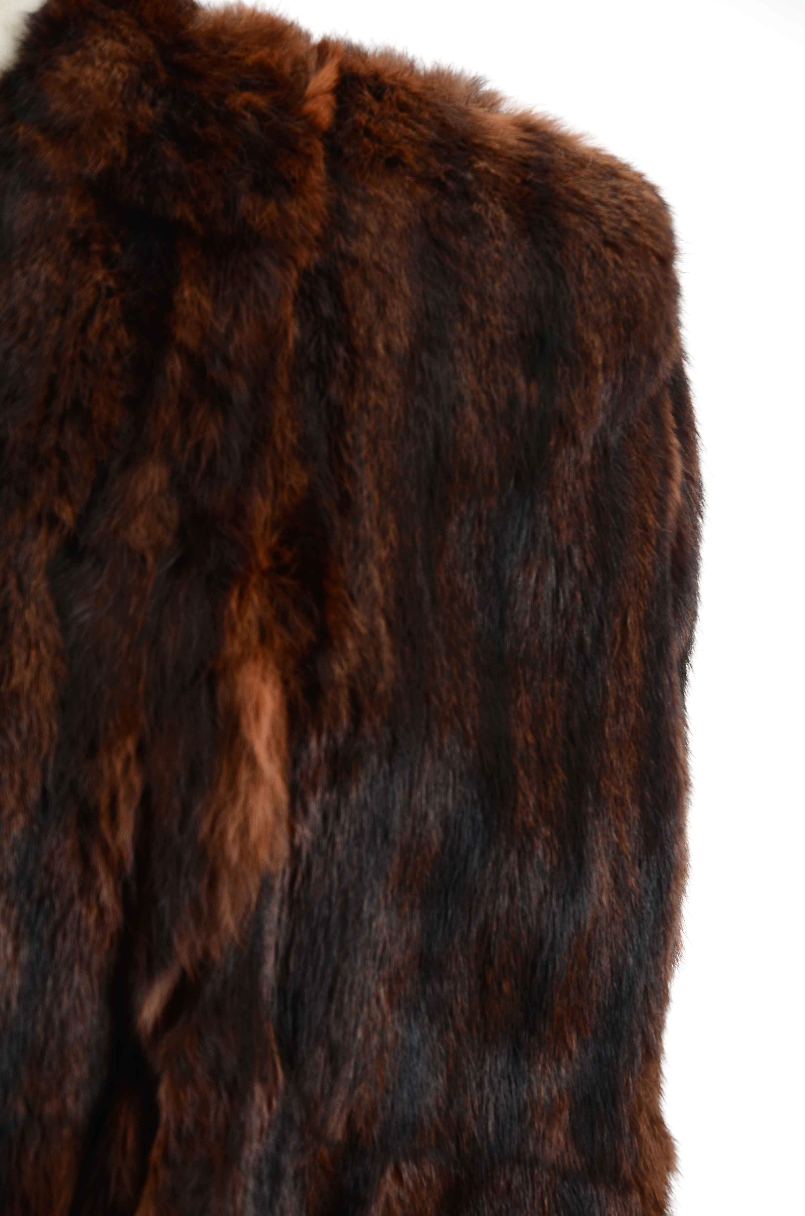 Vintage Dyed Squirrel Capelet