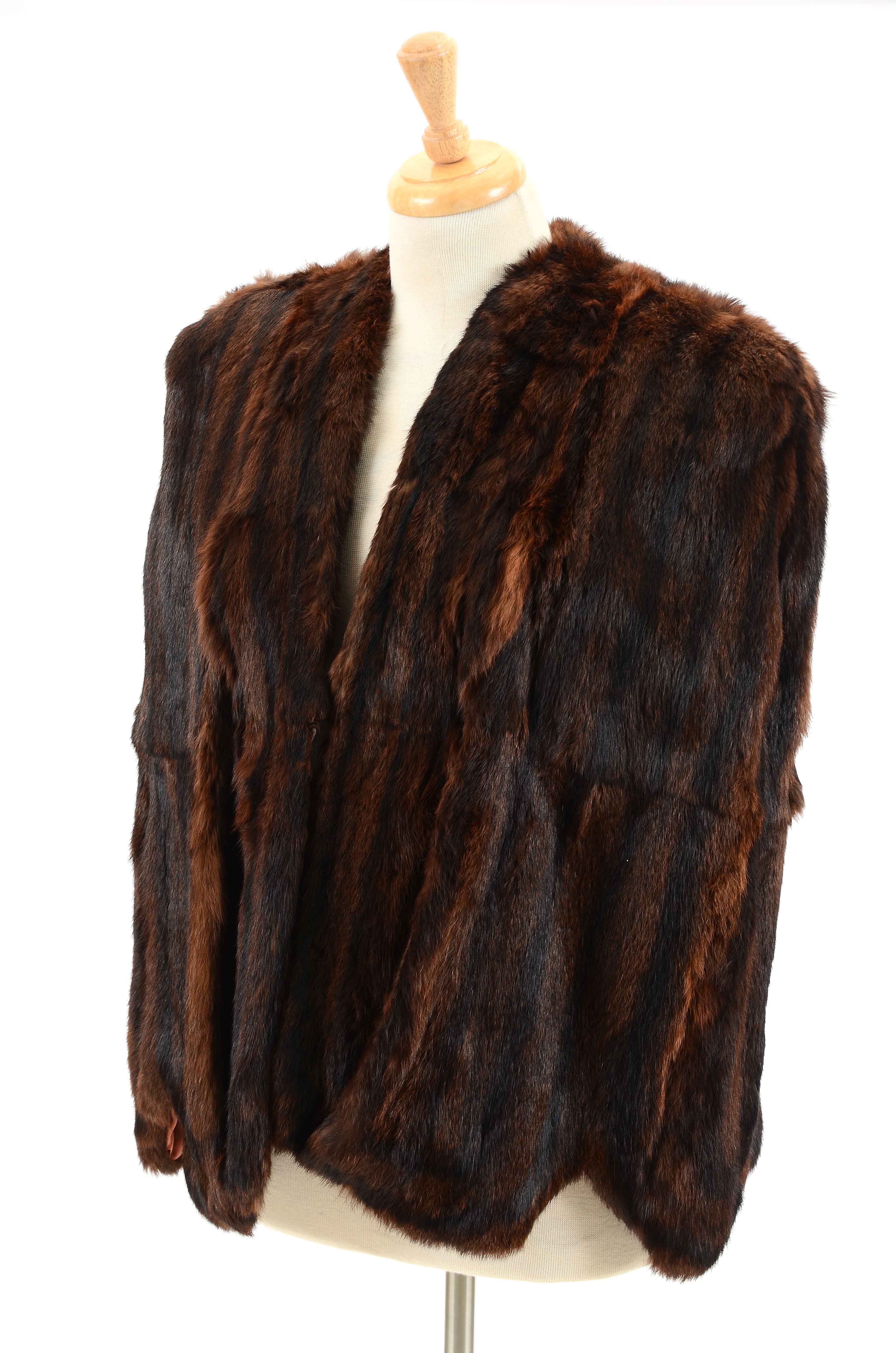 Vintage Dyed Squirrel Capelet