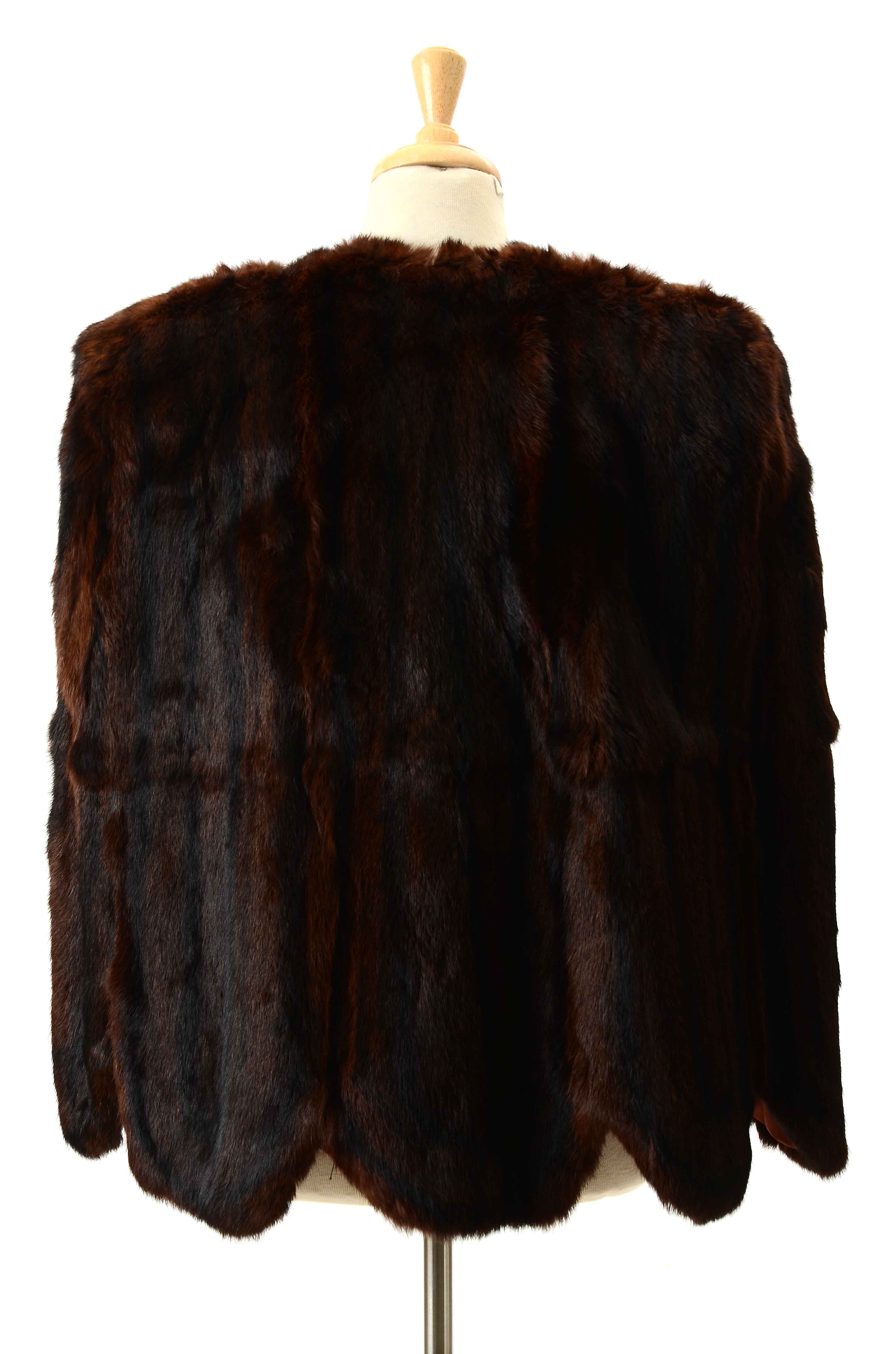 Vintage Dyed Squirrel Capelet