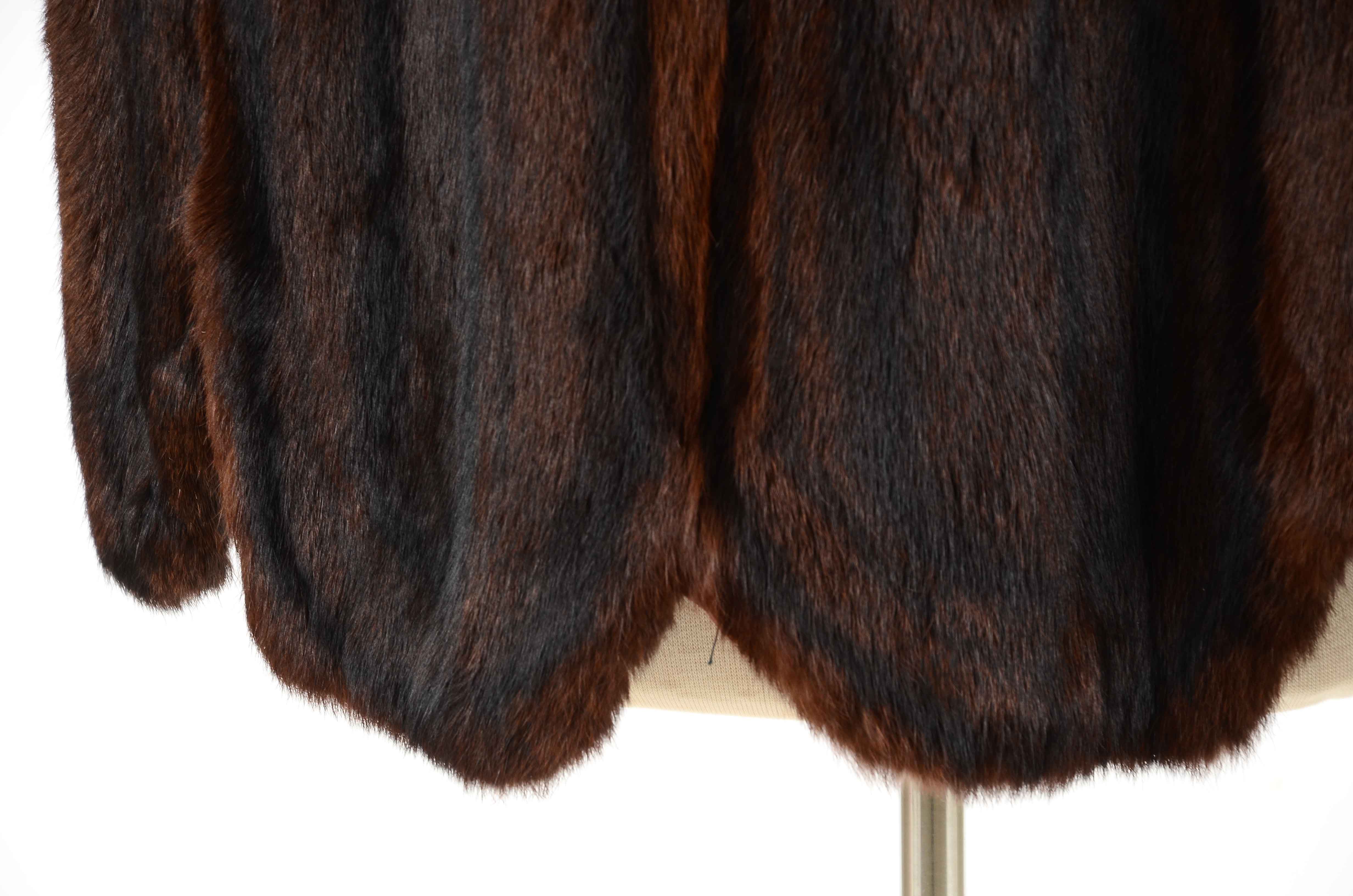 Vintage Dyed Squirrel Capelet