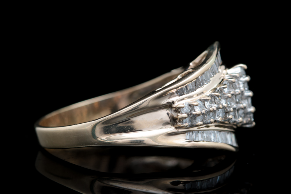 10K Yellow Gold and 1.00 CTW Diamond Ring