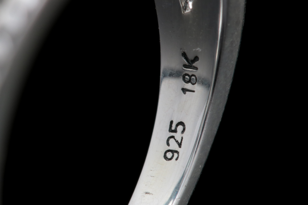 Robert Manse Sterling Silver, 18K Yellow Gold and Praseolite Cocktail Ring