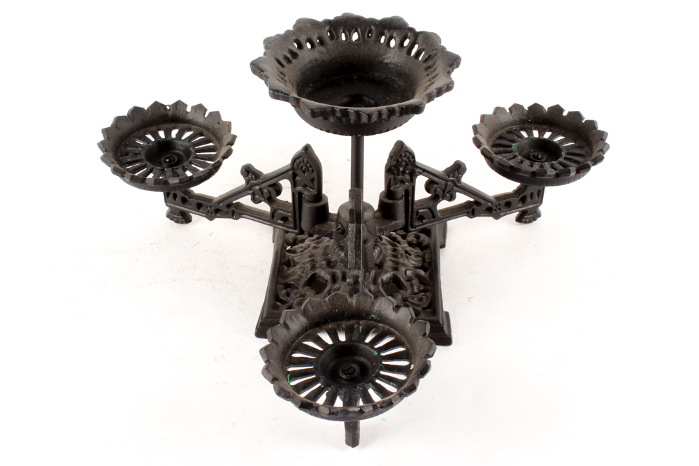 Antique Cast Iron Candelabra
