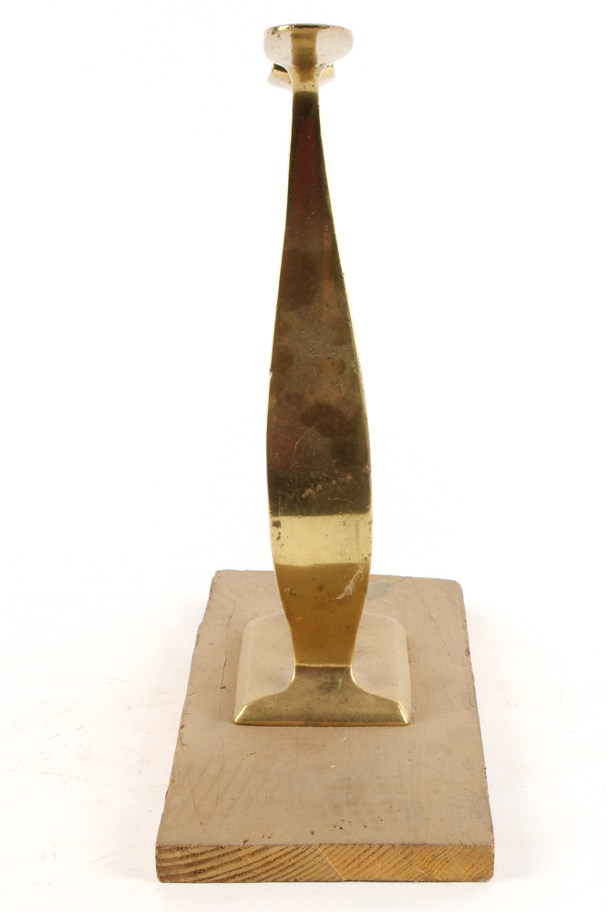 Brass Shoe Shine Foot Rest and Antique Stirrups